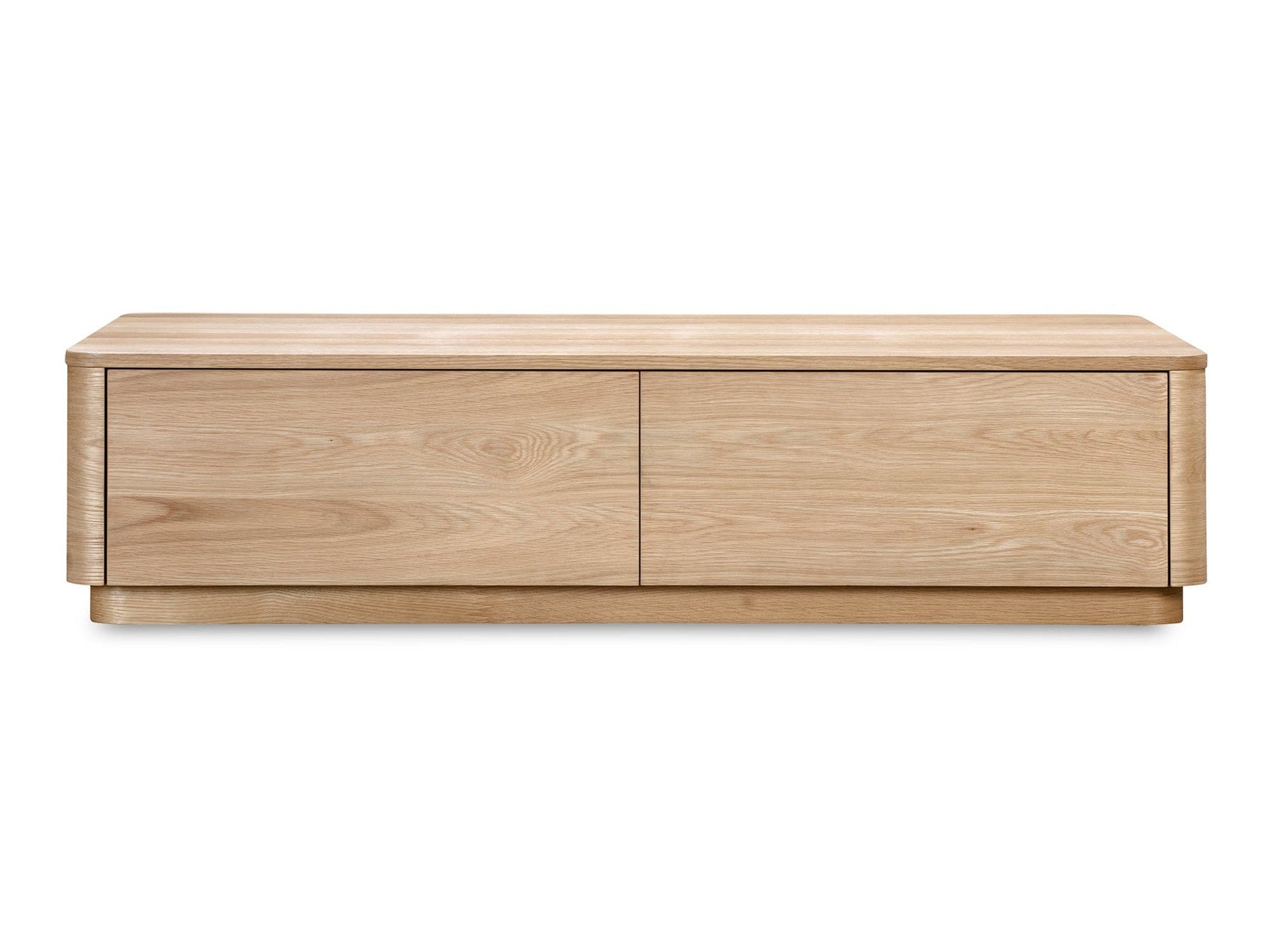 Round Natural Oak Off Coffee Table - Ornate Home