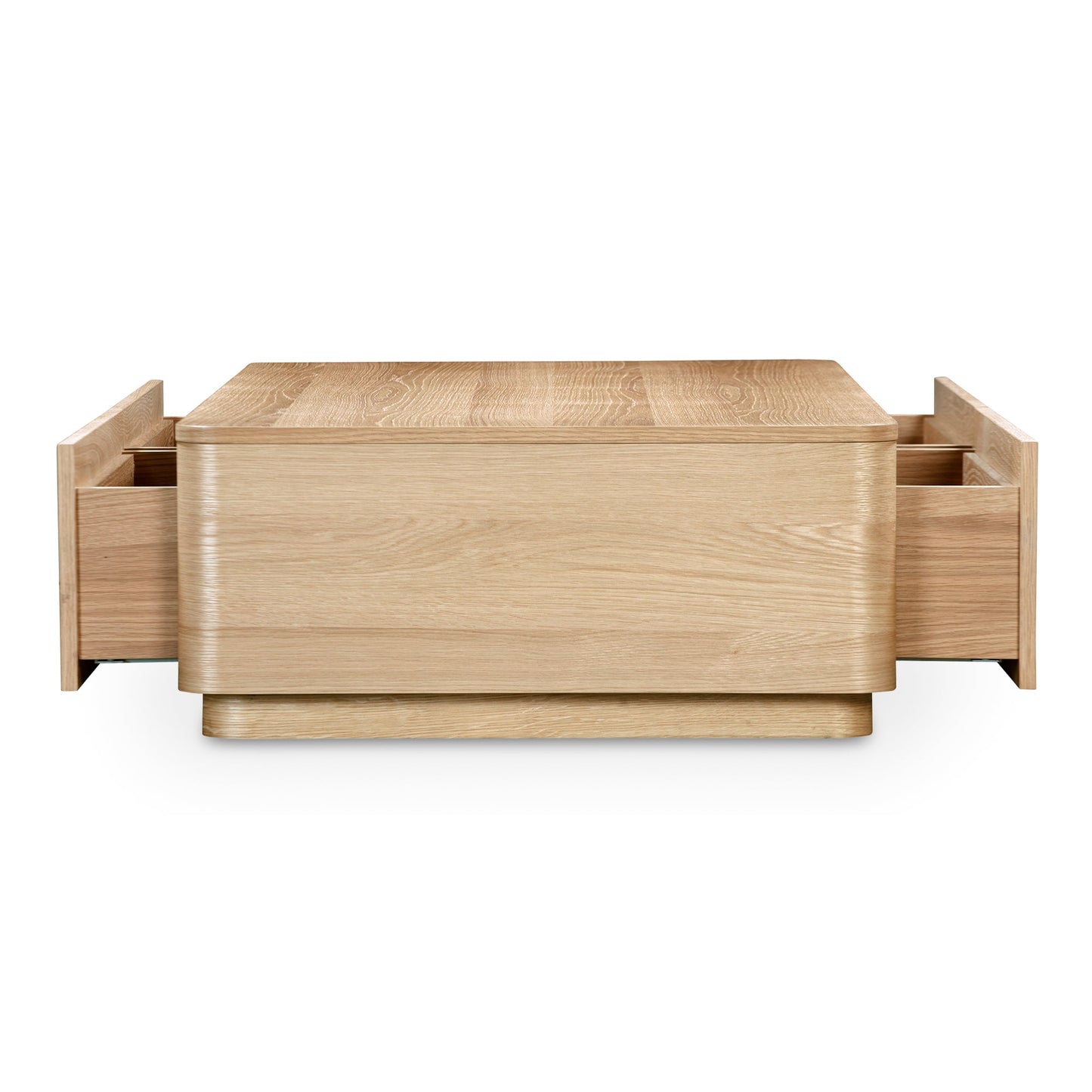 Round Natural Oak Off Coffee Table - Ornate Home