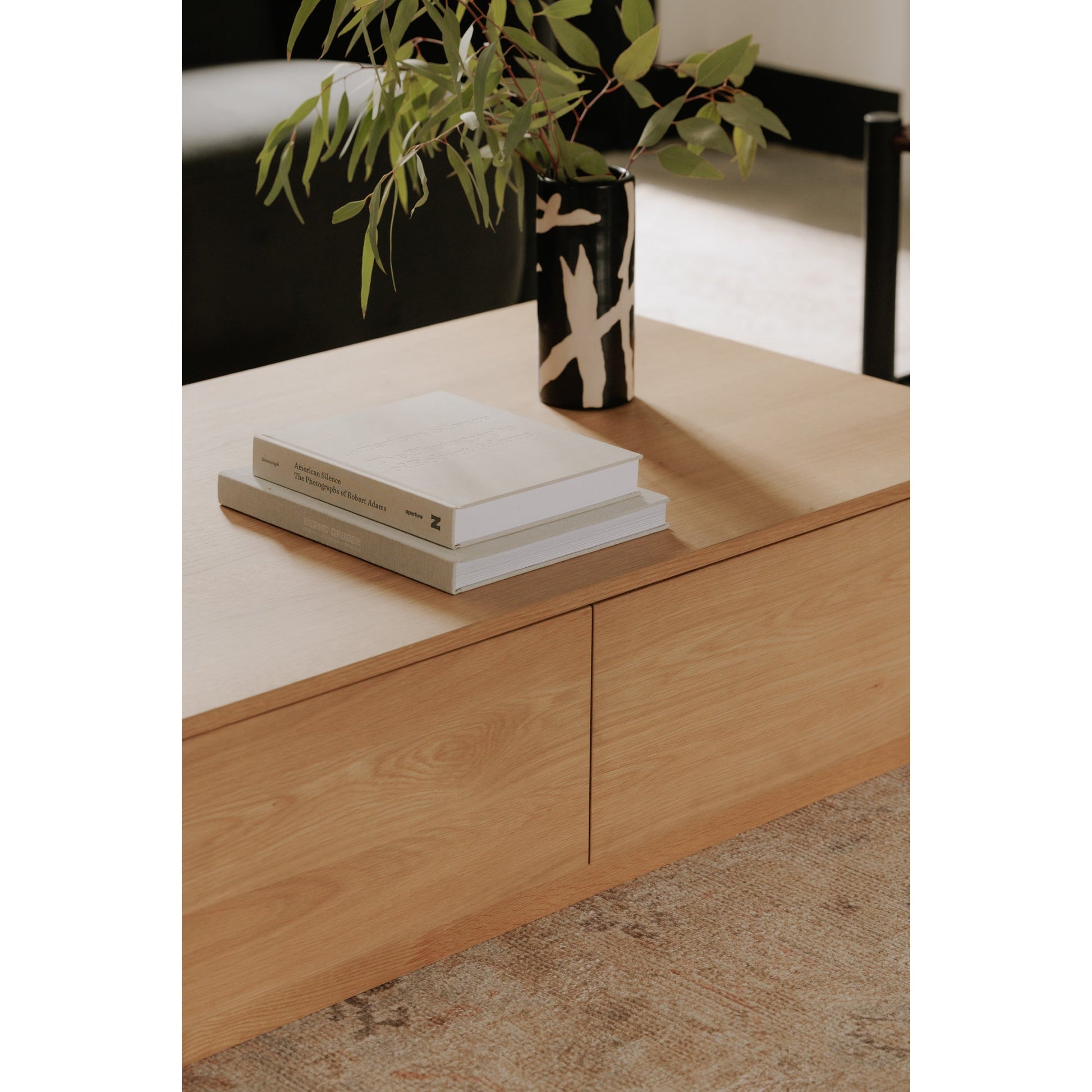 Round Natural Oak Off Coffee Table - Ornate Home