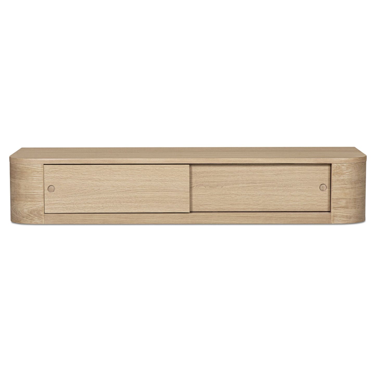 Round Off Natural Floating Console Table - Ornate Home