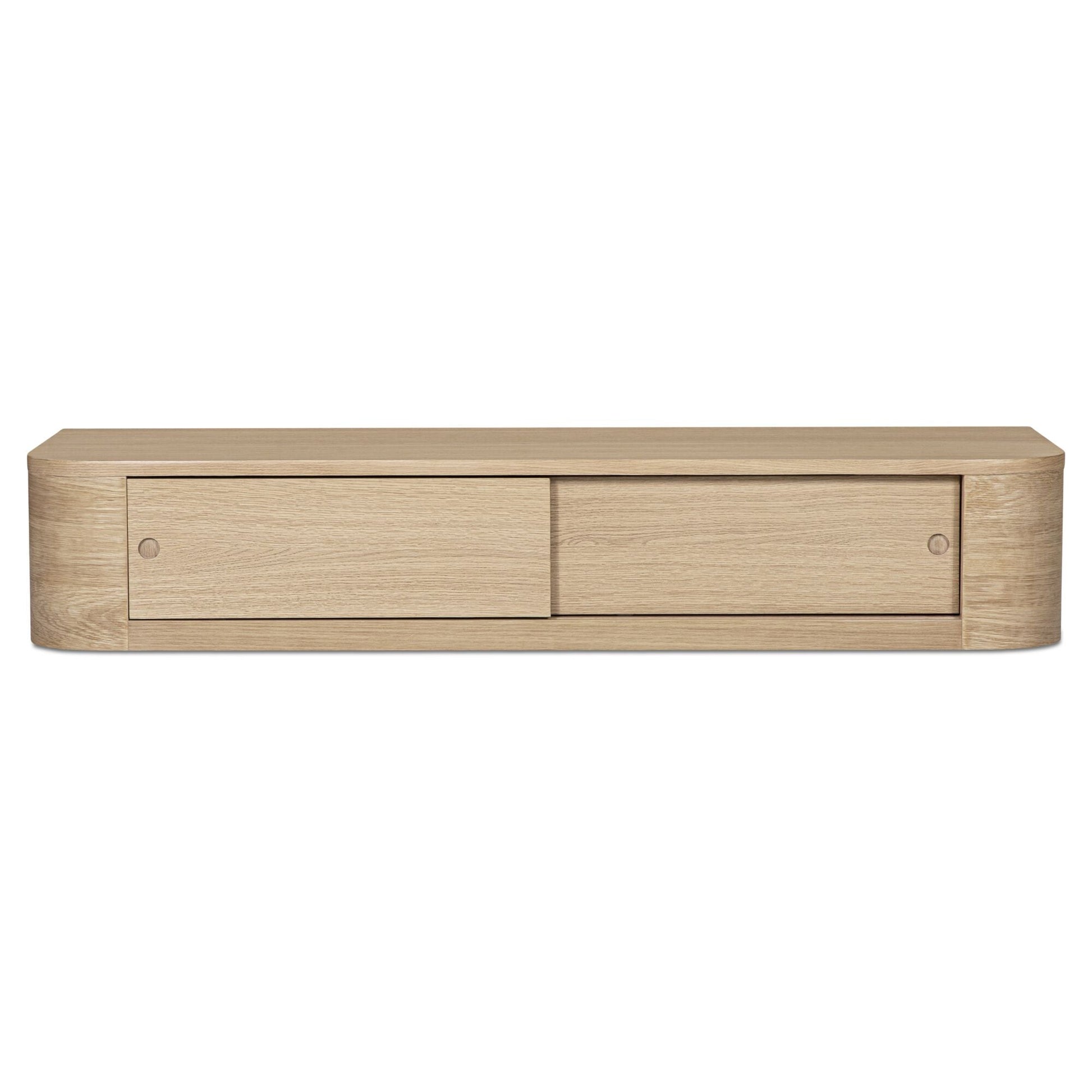 Round Off Natural Floating Console Table - Ornate Home