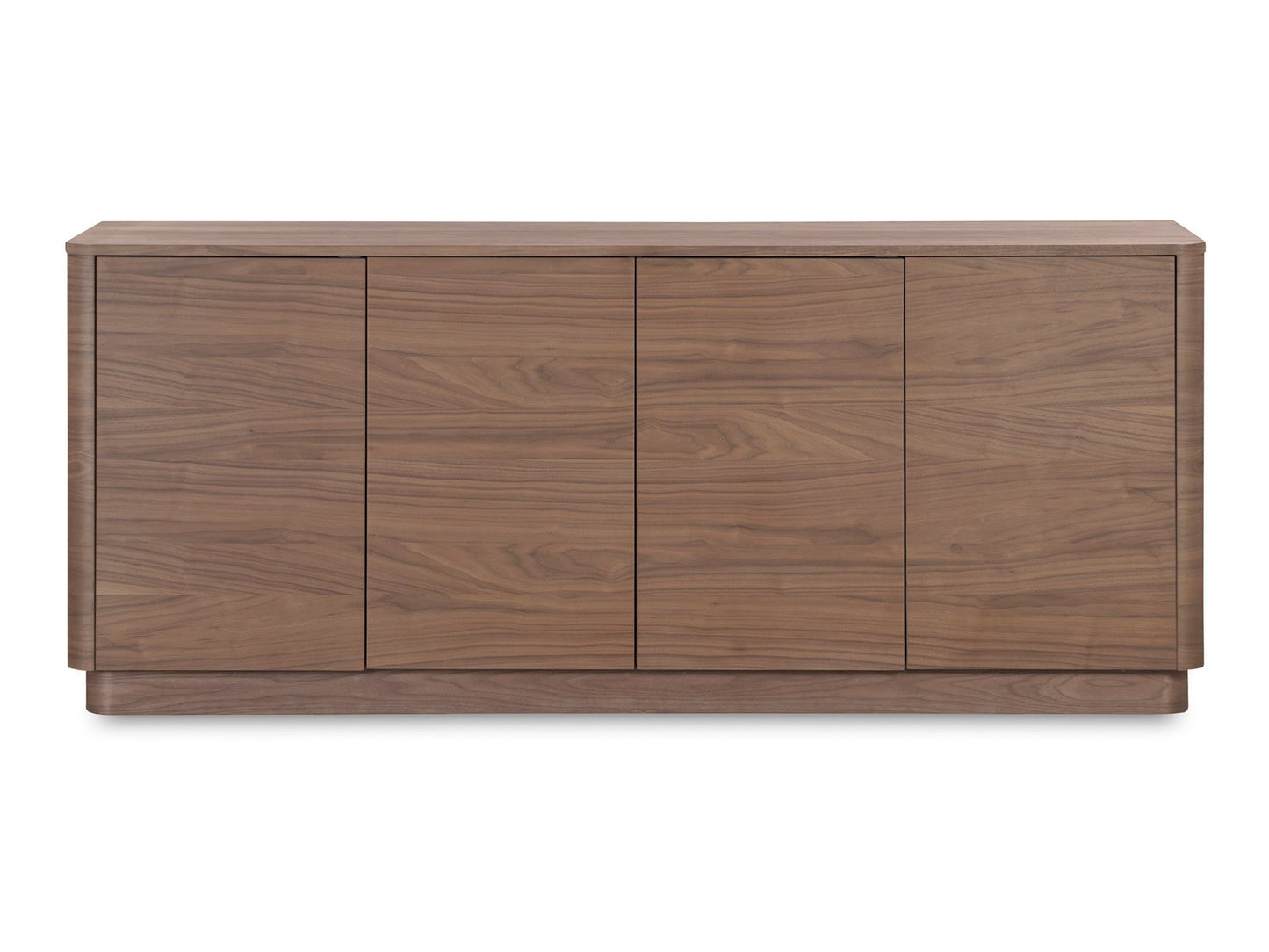 Round Off Walnut Brown Sideboard - Ornate Home