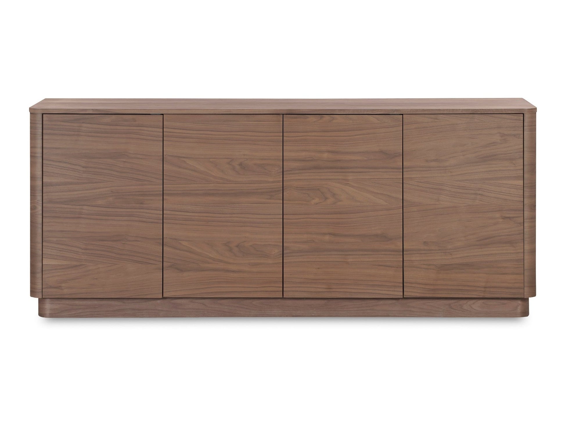 Round Off Walnut Brown Sideboard - Ornate Home