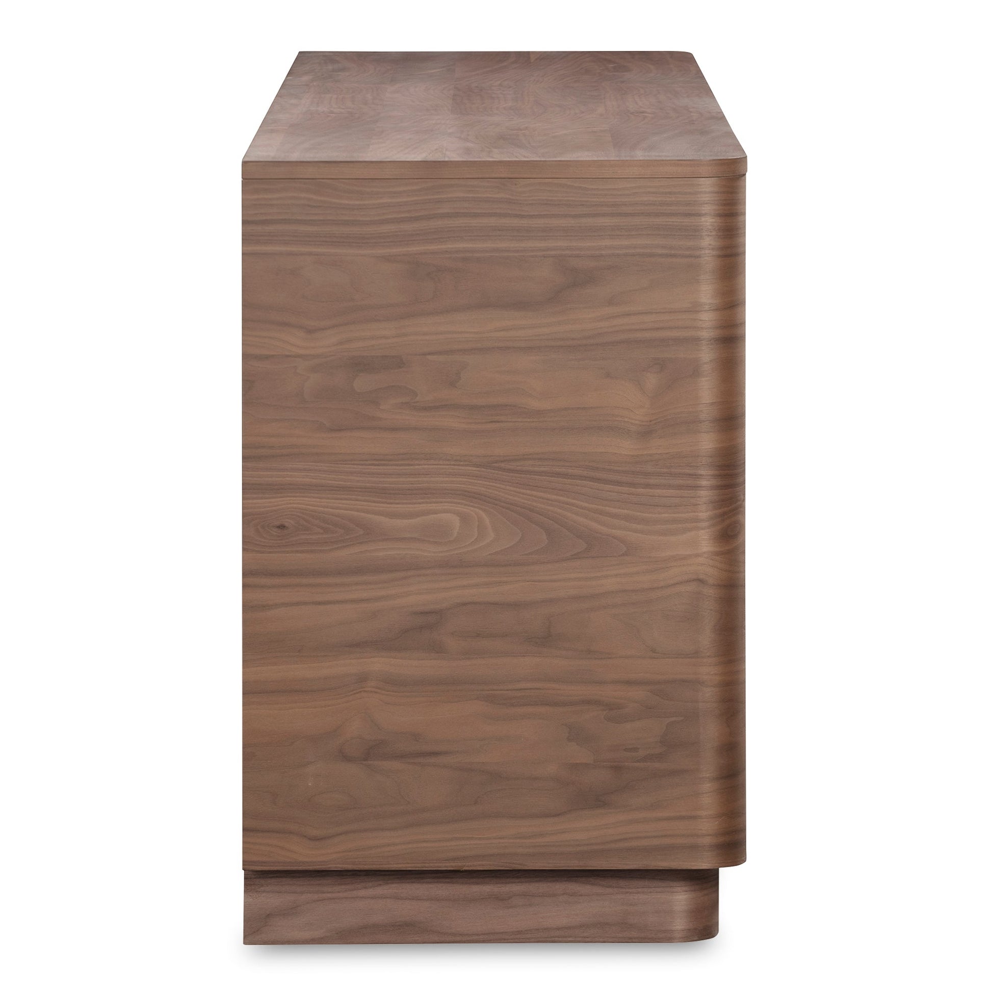Round Off Walnut Brown Sideboard - Ornate Home