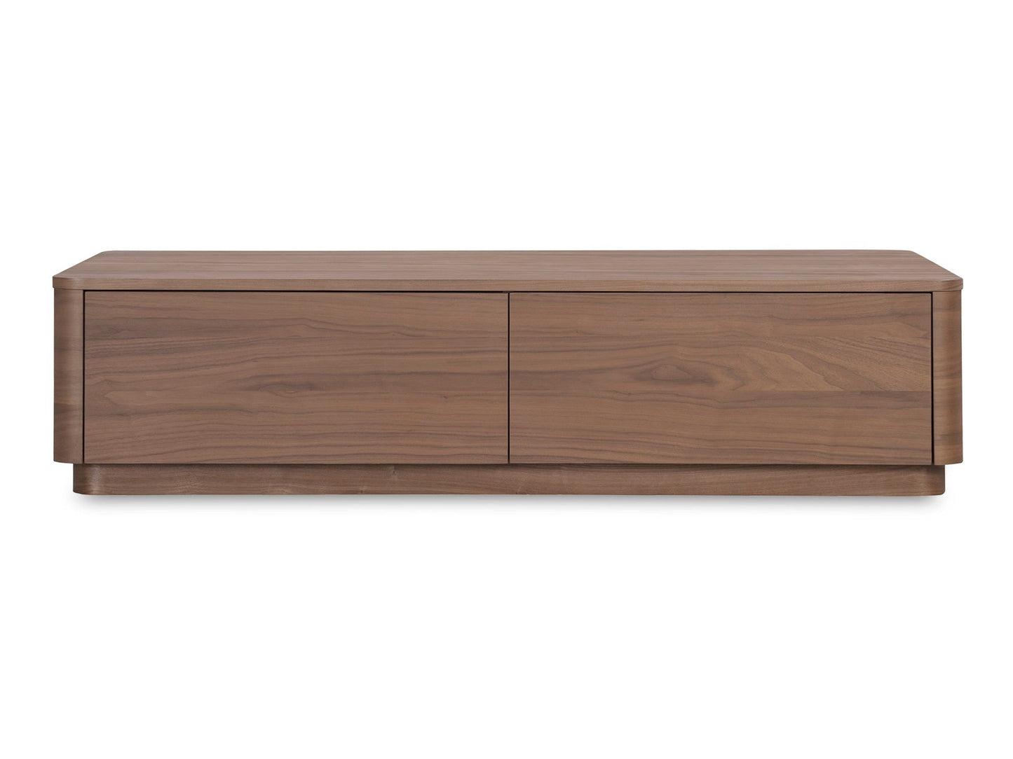 Round Walnut Brown Off Coffee Table - Ornate Home