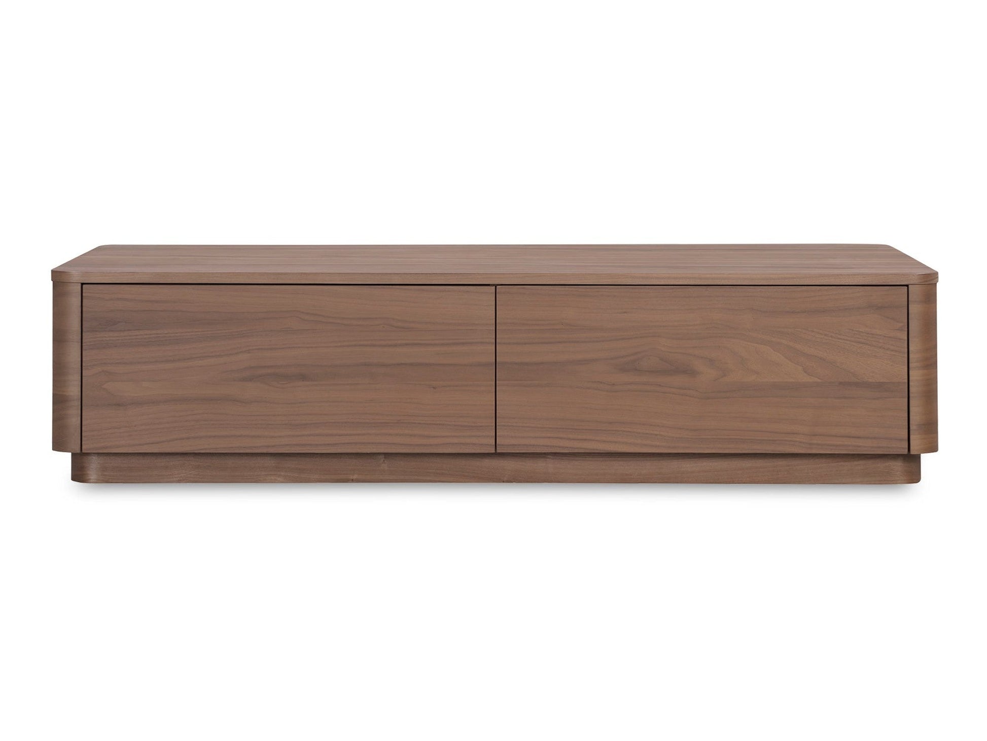 Round Walnut Brown Off Coffee Table - Ornate Home