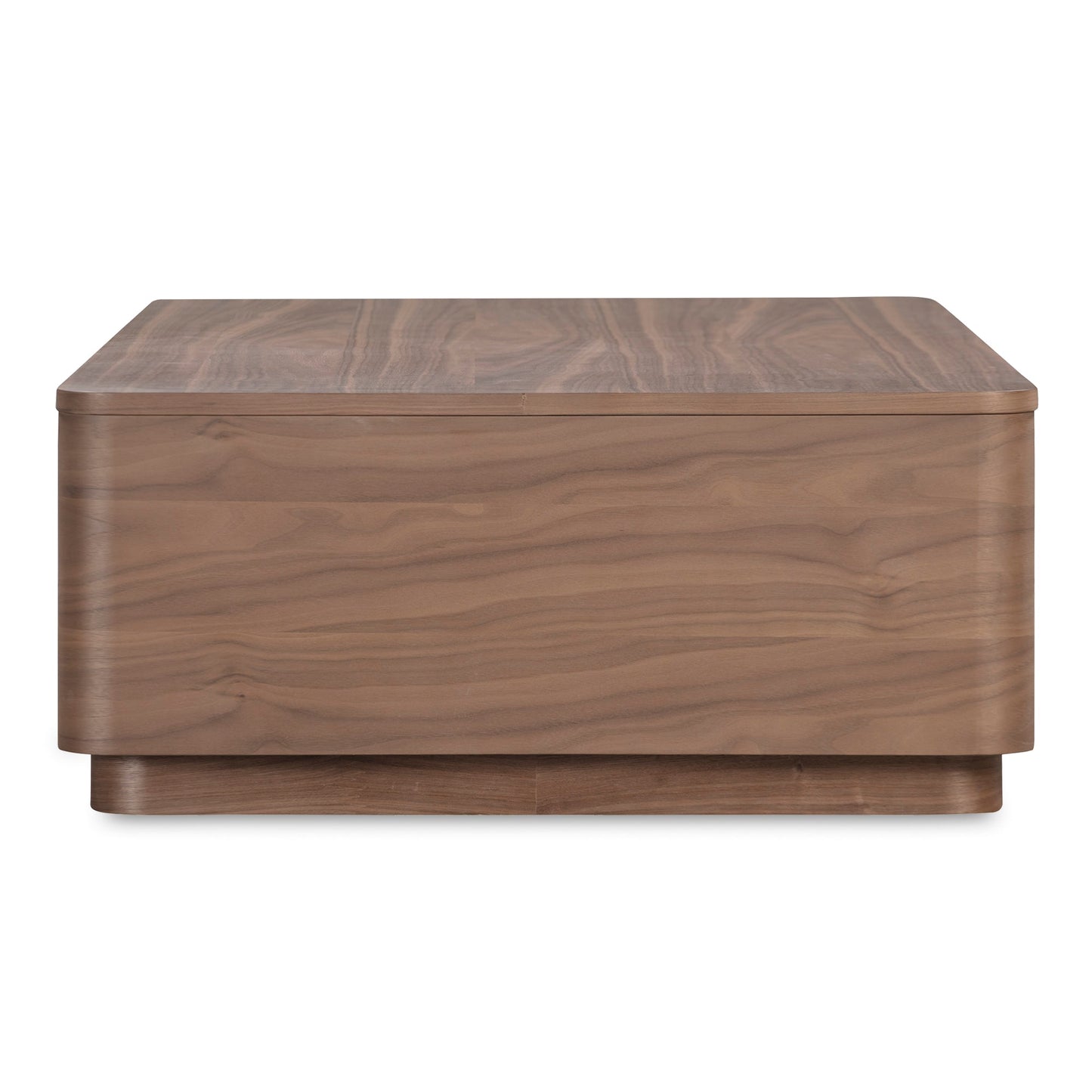 Round Walnut Brown Off Coffee Table - Ornate Home