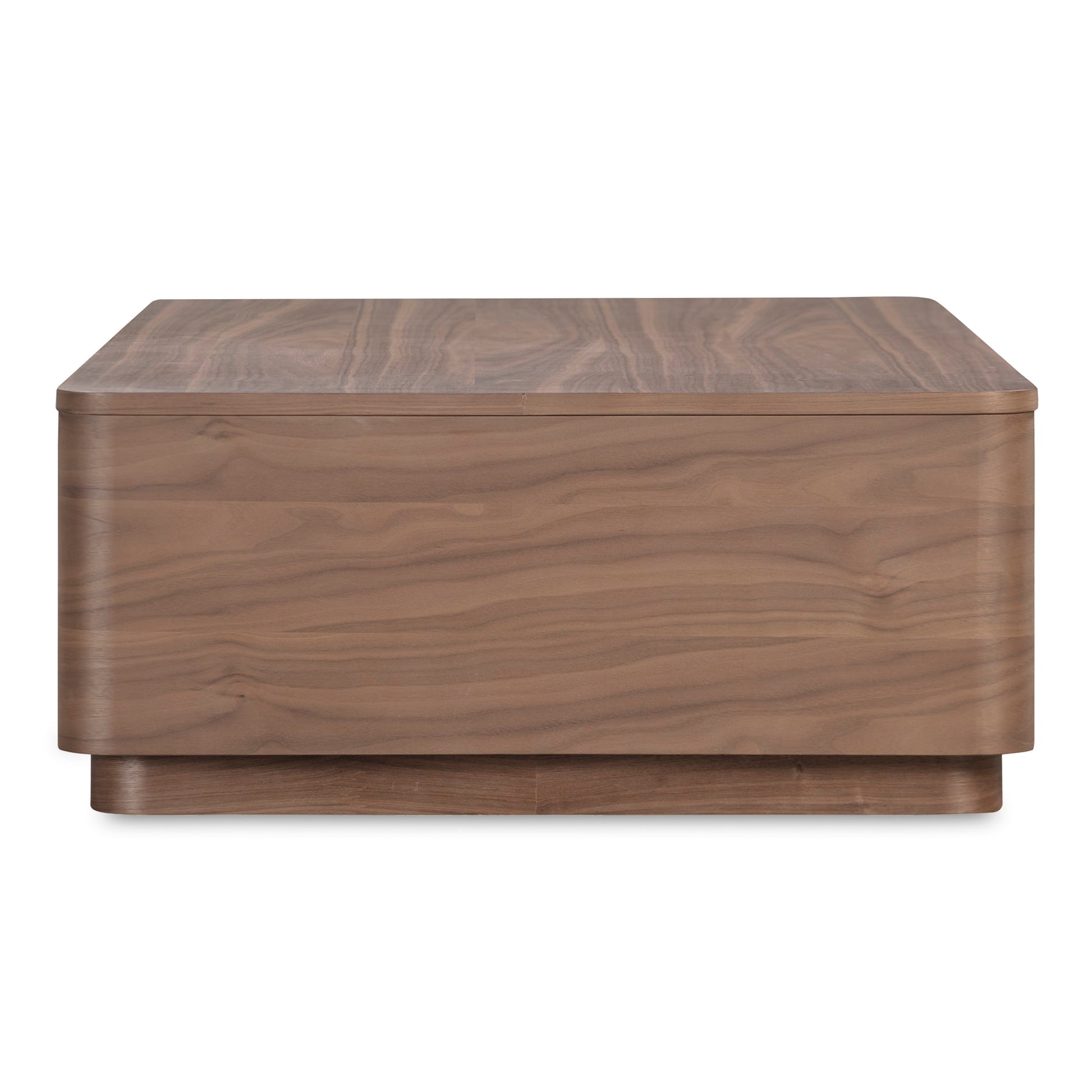 Round Walnut Brown Off Coffee Table - Ornate Home