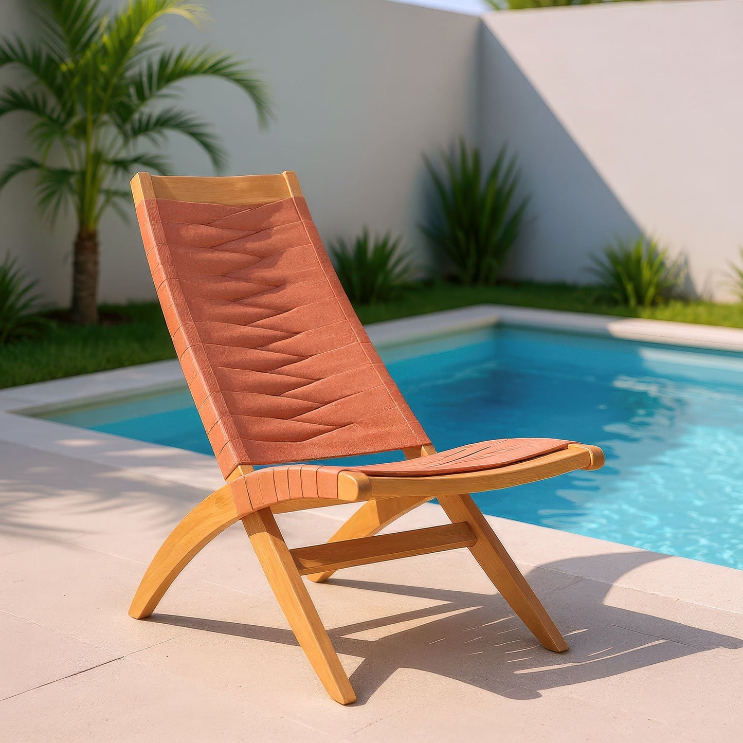 Rova Terracotta Outdoor Lounge Chair - Ornate Home