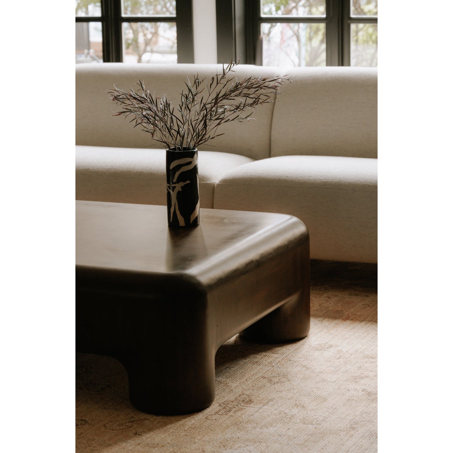 Rowan Dark Brown Coffee Table - Ornate Home