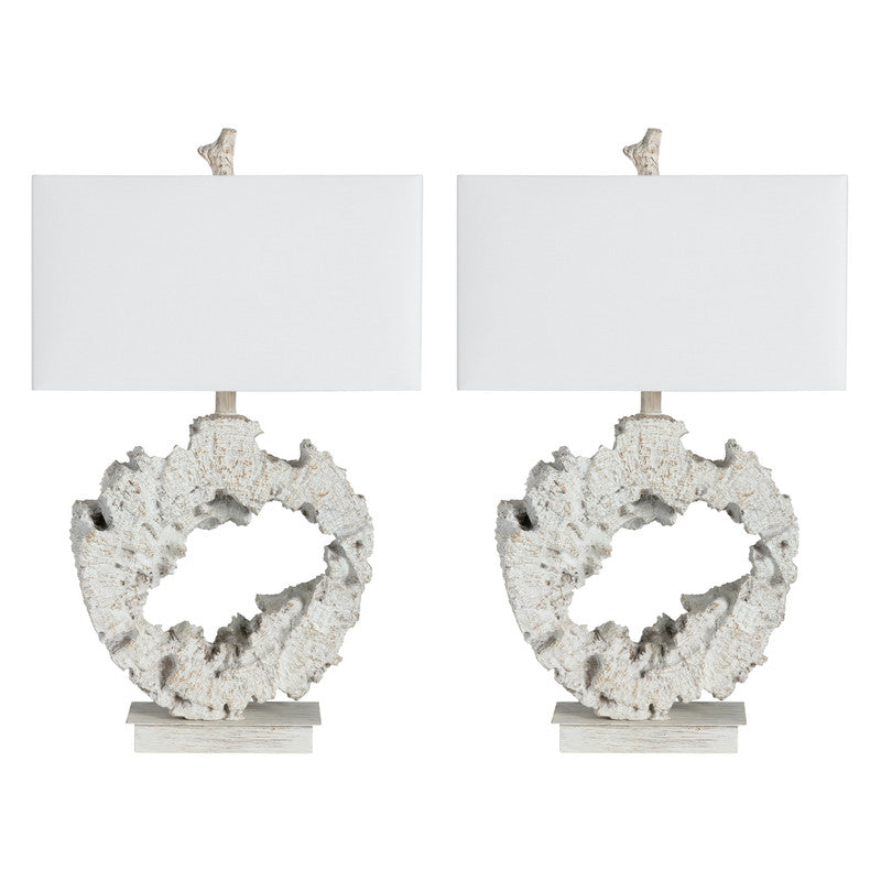 Rowan White Table Lamp (Set of 2) - Ornate Home