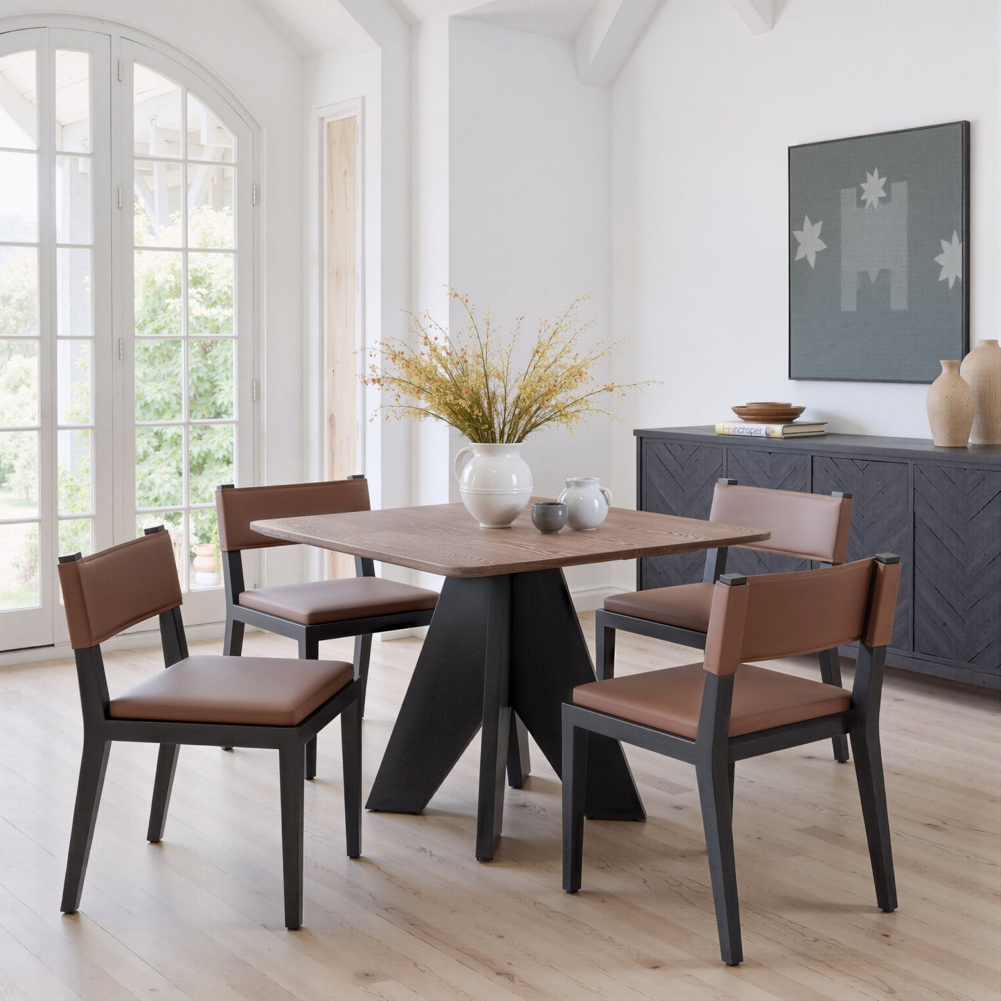 Roxas Brown Dining Chair (Set of 2) - Ornate Home