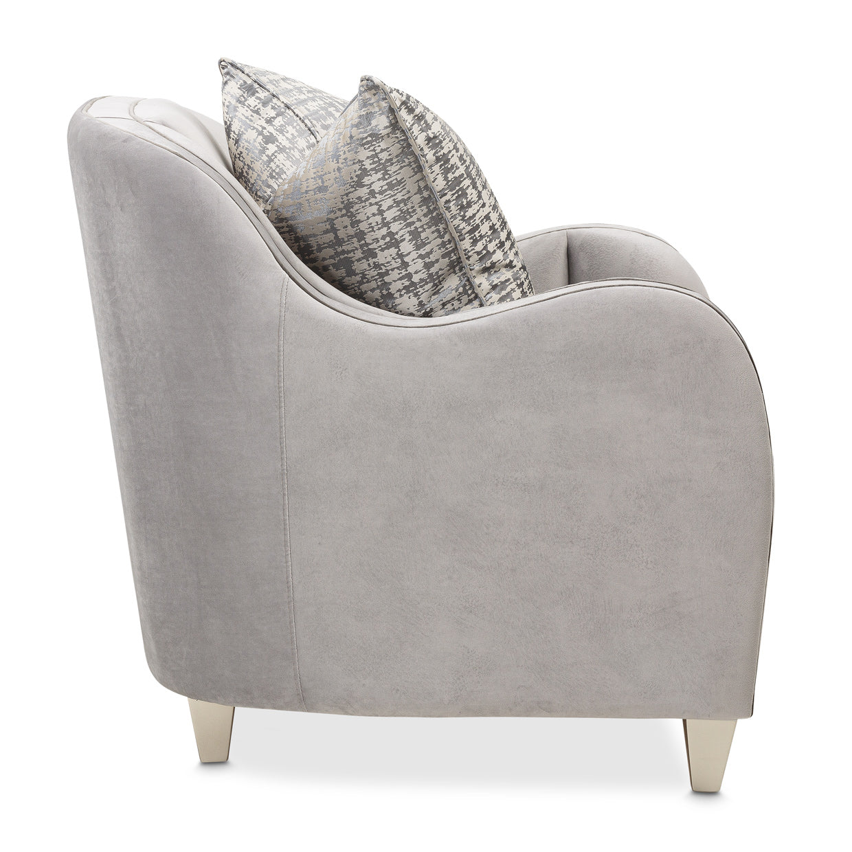 Roxbury Park Slate Velvet Matching Chair - Ornate Home