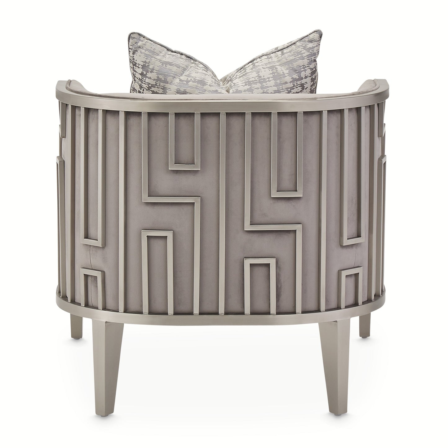 Roxbury Park Steel Gray Velvet Accent Chair - Ornate Home
