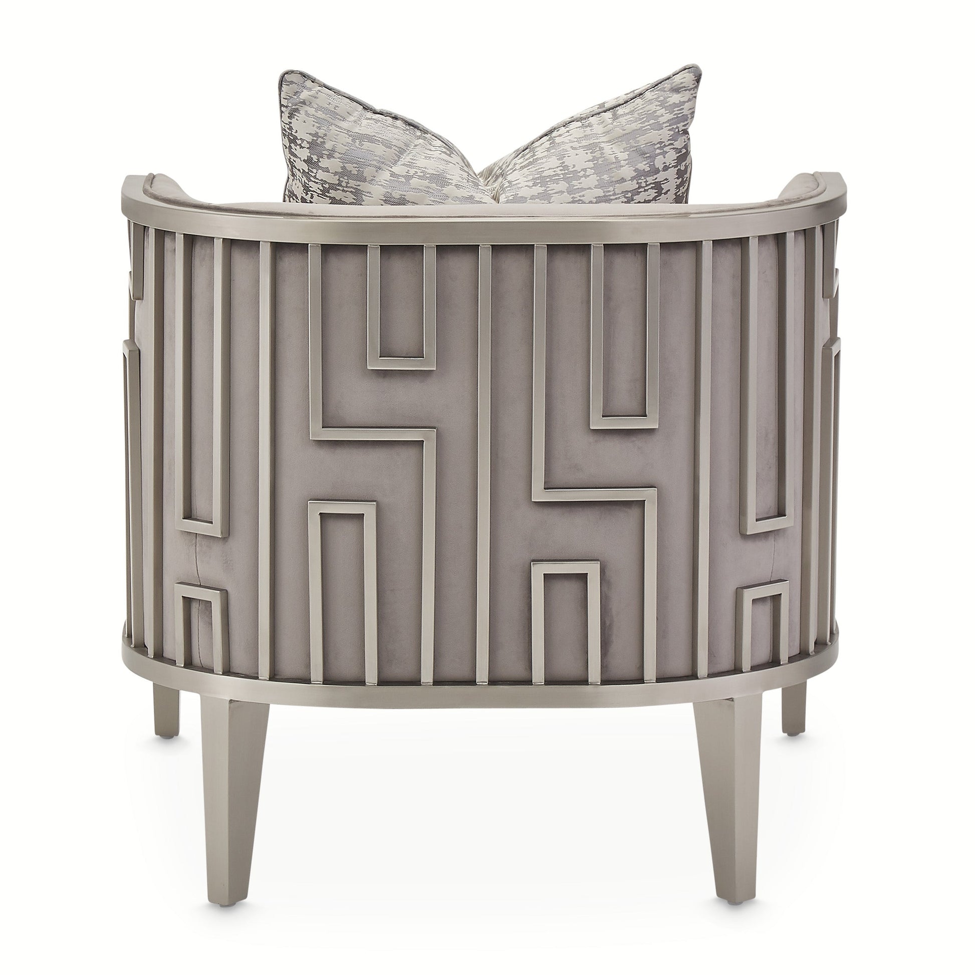 Roxbury Park Steel Gray Velvet Accent Chair - Ornate Home