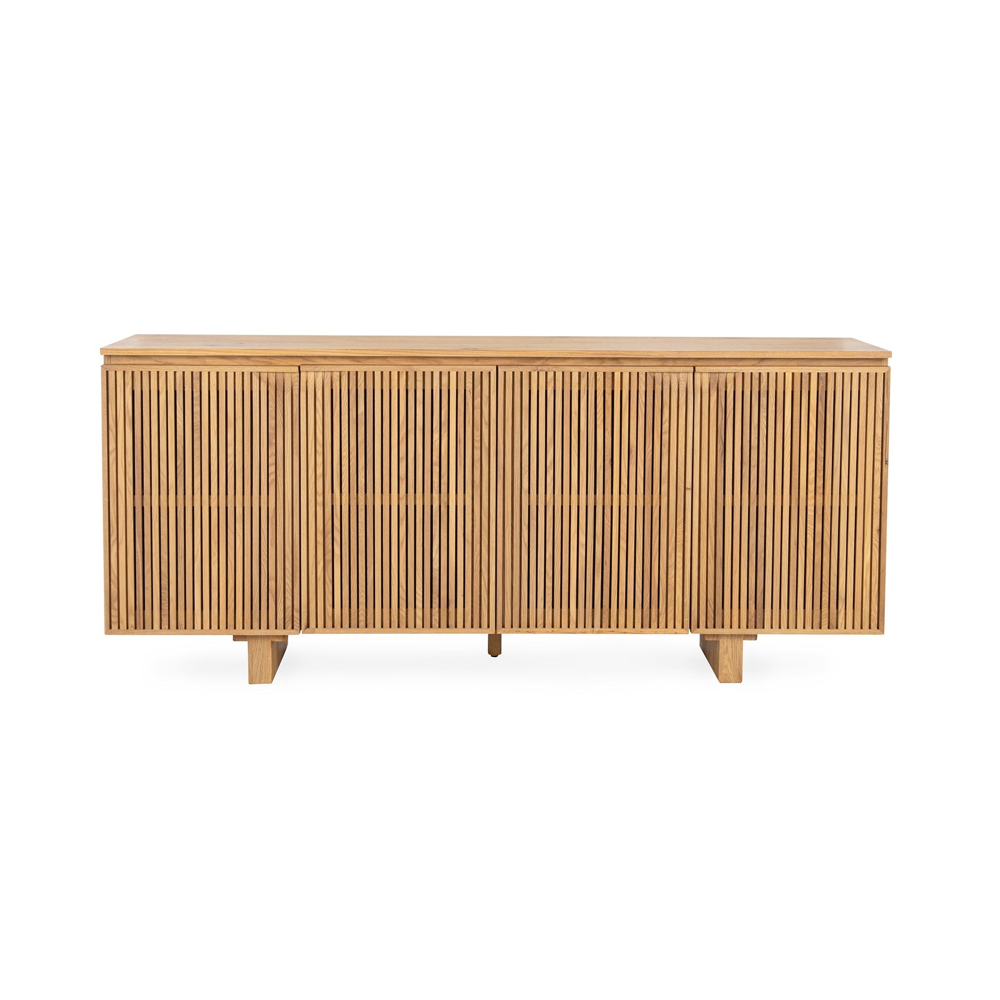 Roya Natural 4 Door Cabinet - Ornate Home