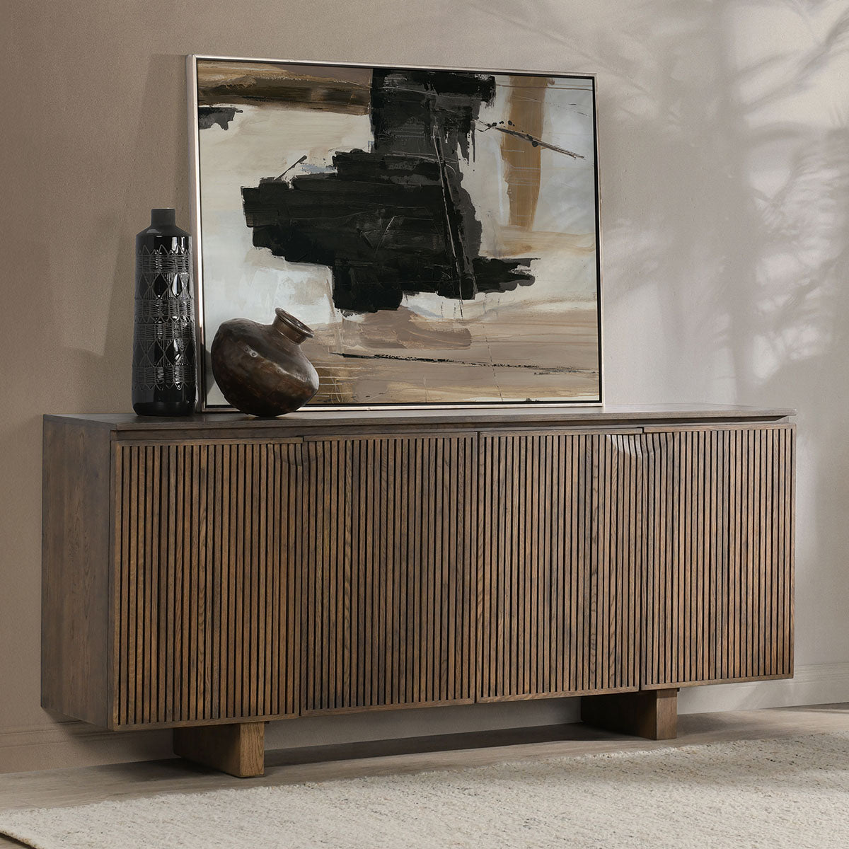 Roya Toasted Brown Cabinet - Ornate Home