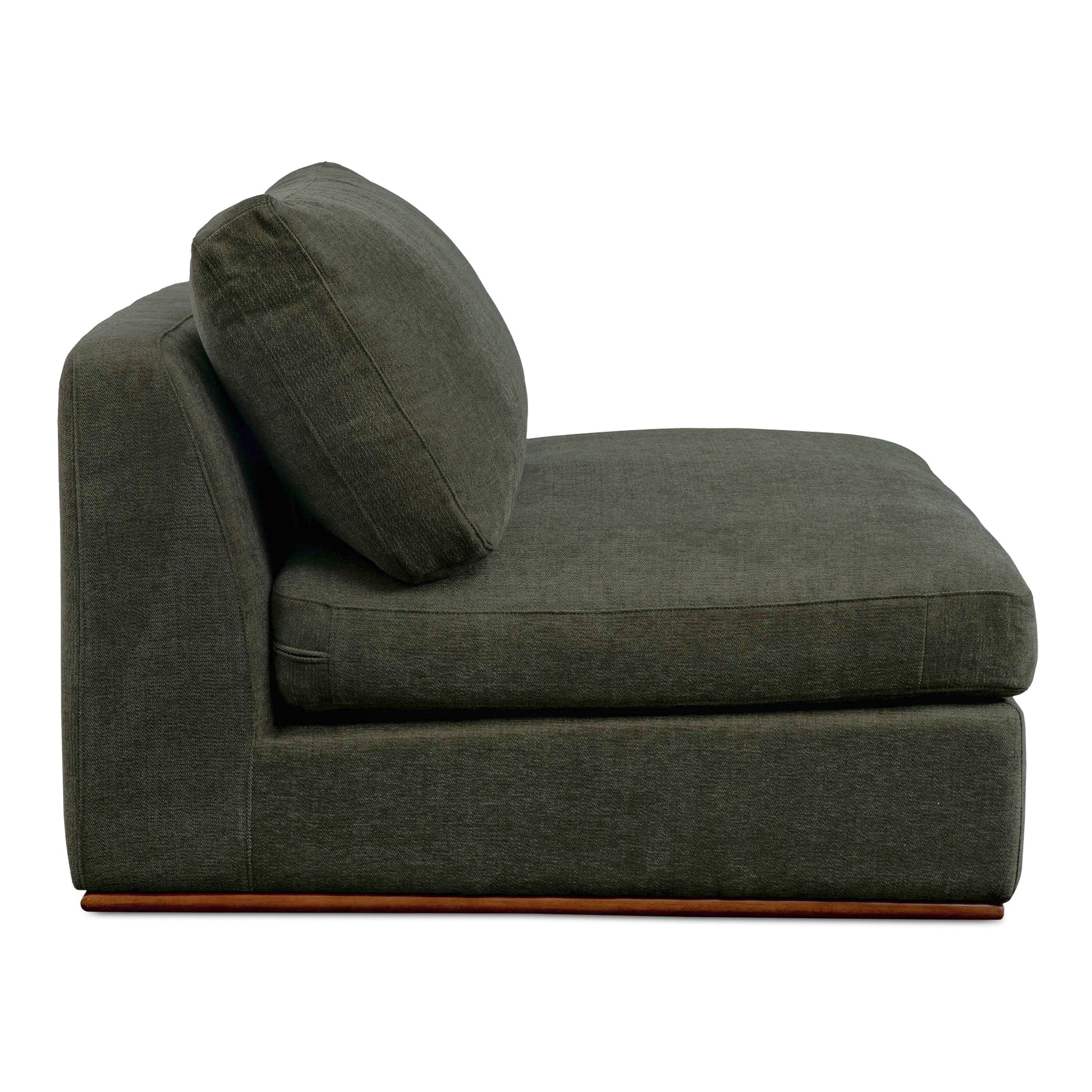 Rue Deep Green Slipper Chair - Ornate Home