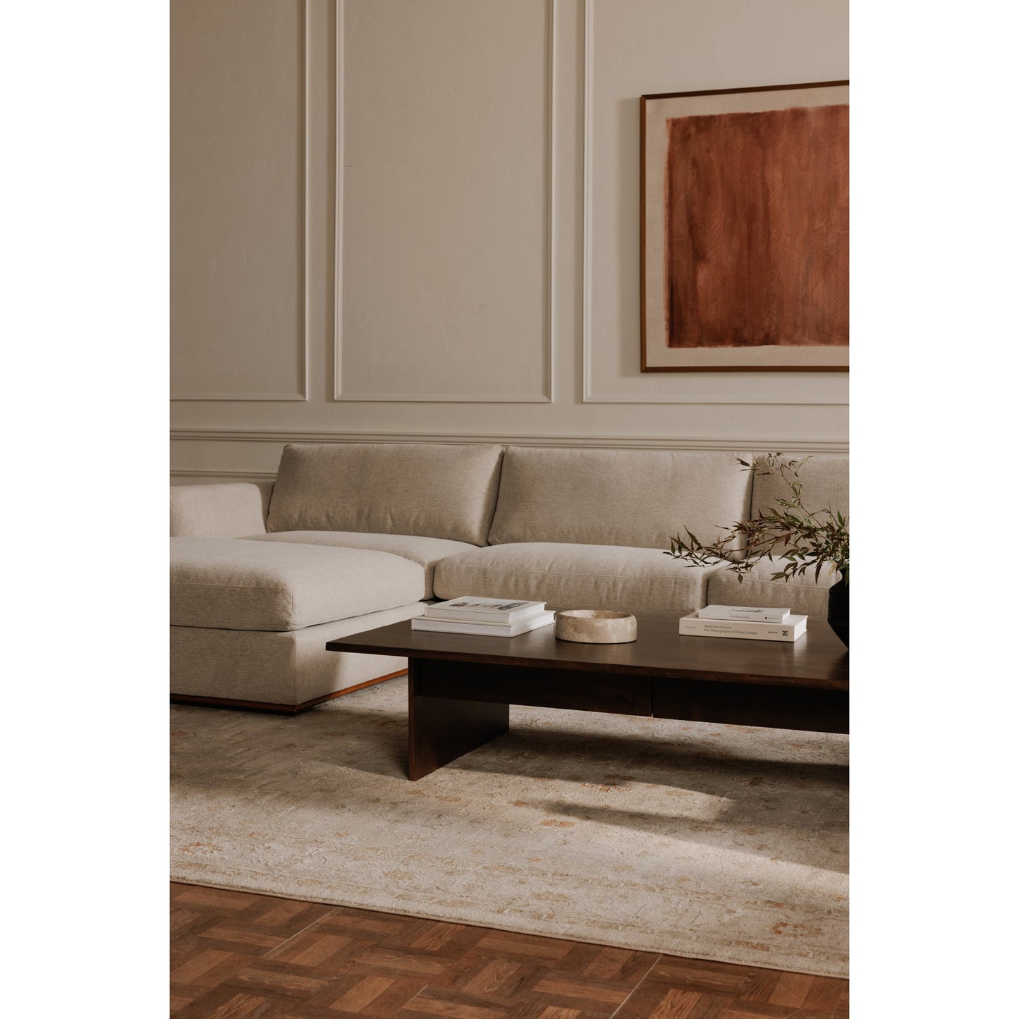 Rue Flecked Grey Slipper Chair - Ornate Home
