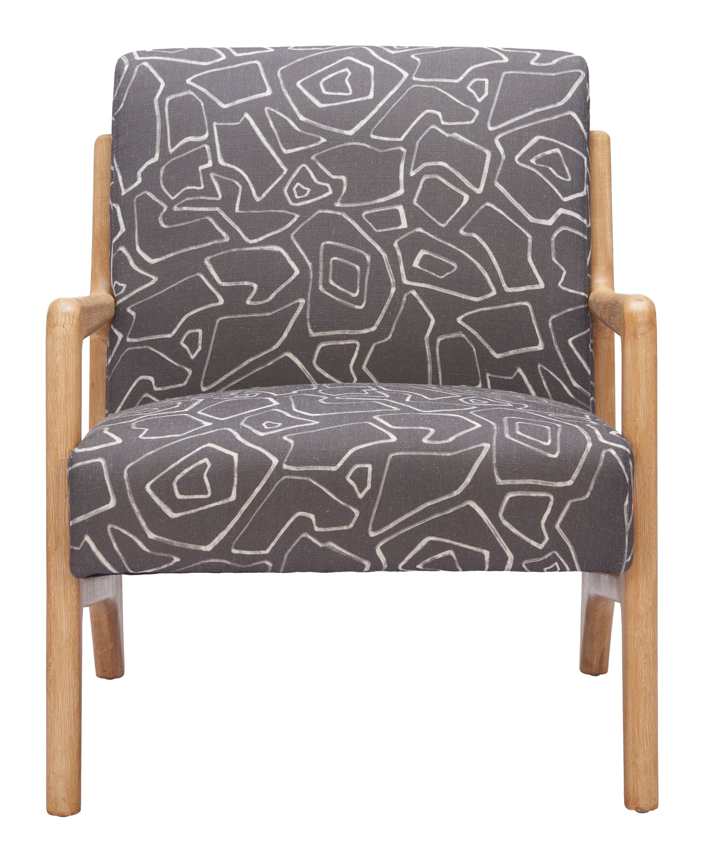 Runa Gray & Natural Accent Chair - Ornate Home