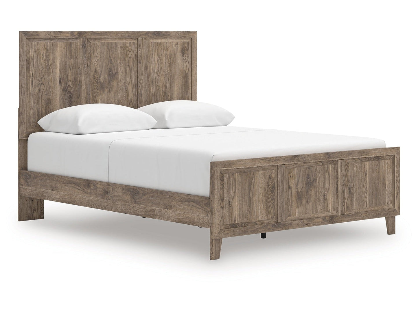 Rusticott Brown Queen Panel Bed- Viva Furn