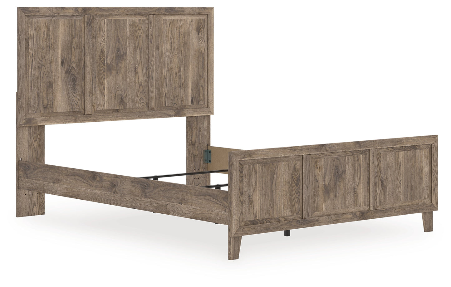 Rusticott Brown Queen Panel Bed- Viva Furn