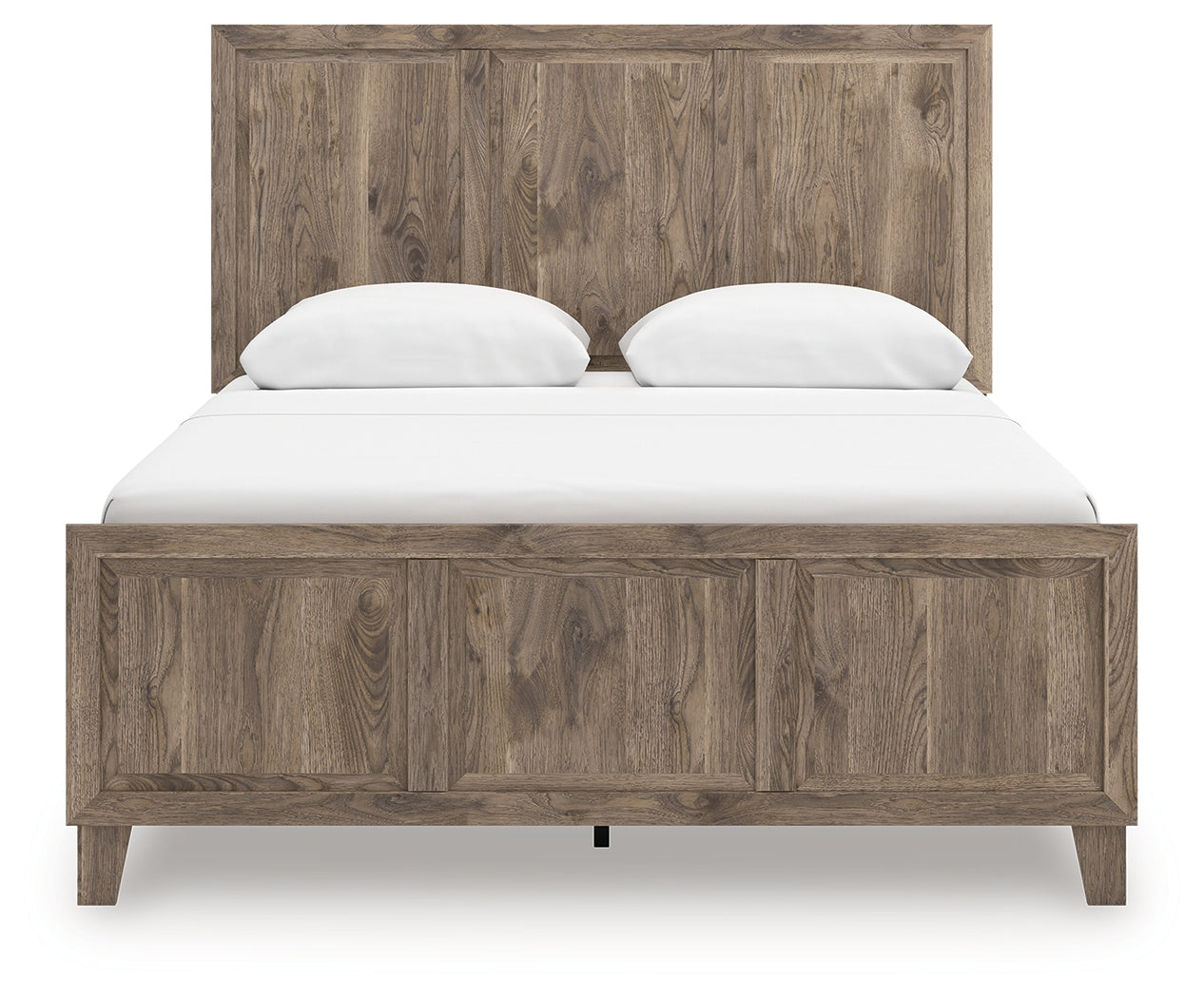 Rusticott Brown Queen Panel Bed- Viva Furn
