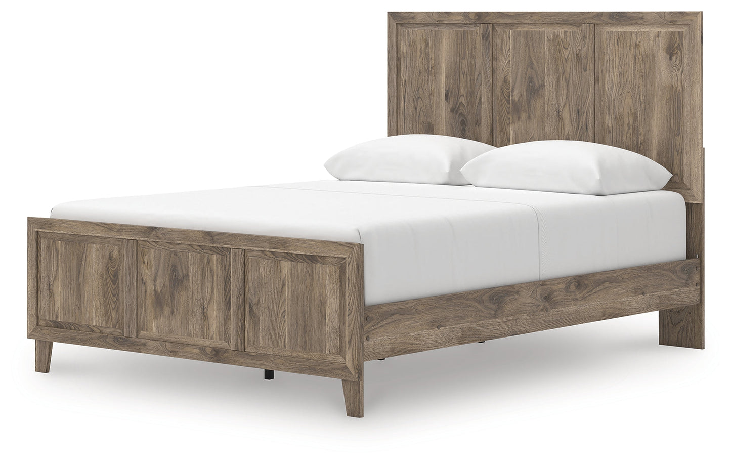 Rusticott Brown Queen Panel Bed- Viva Furn