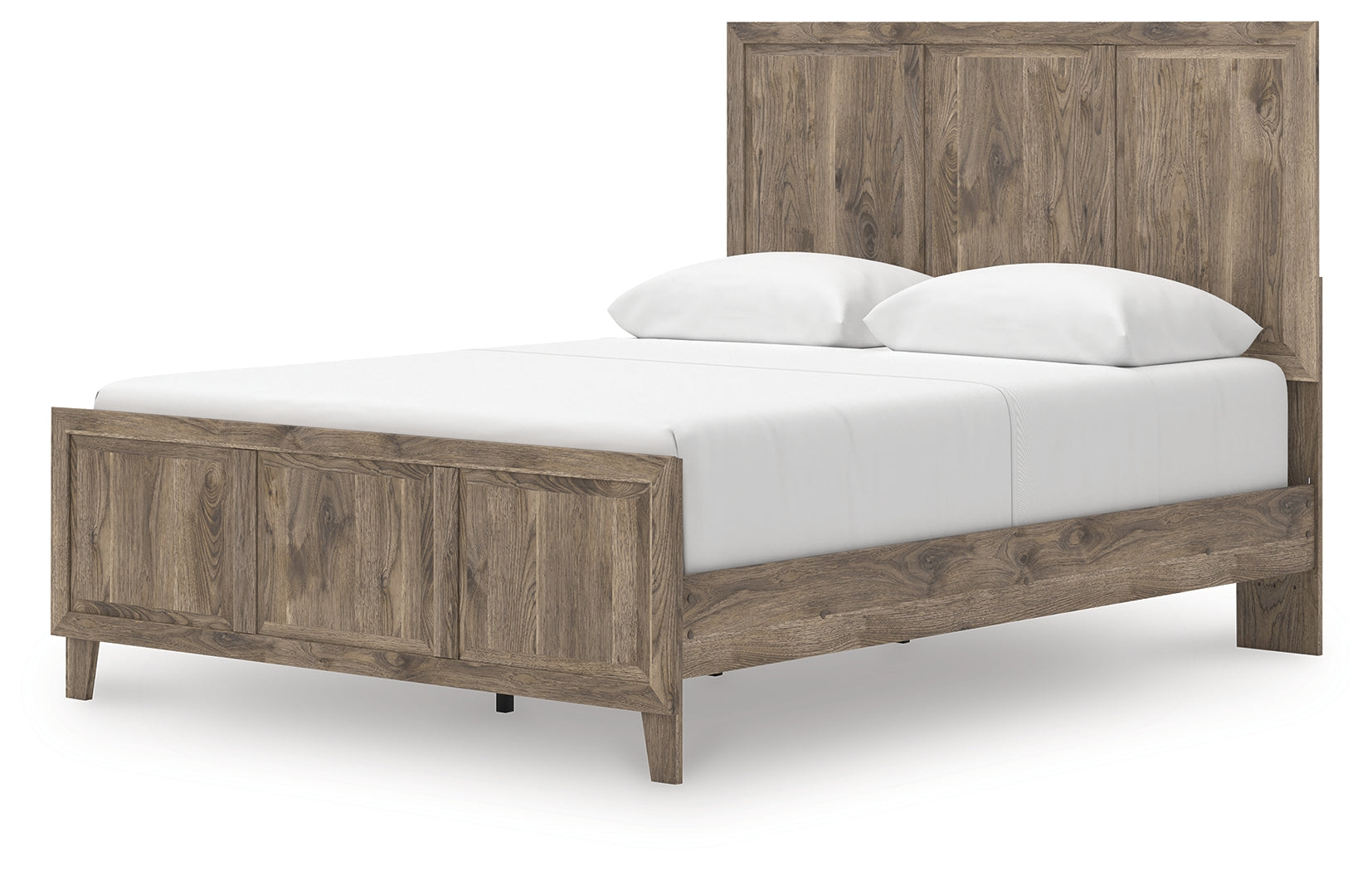 Rusticott Brown Queen Panel Bed- Viva Furn