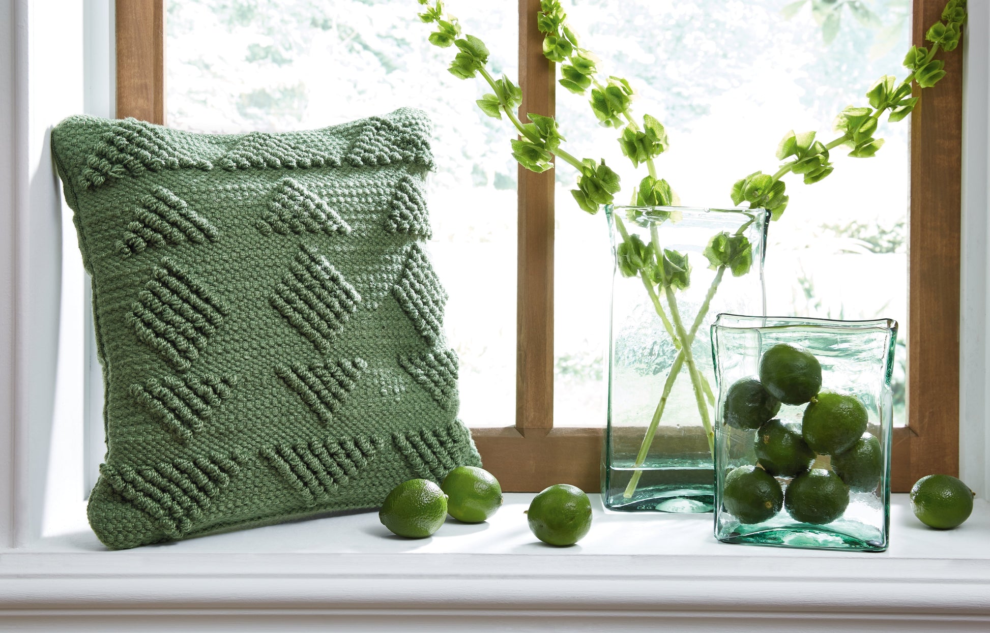 Rustingmere Green Pillow- Viva Furn