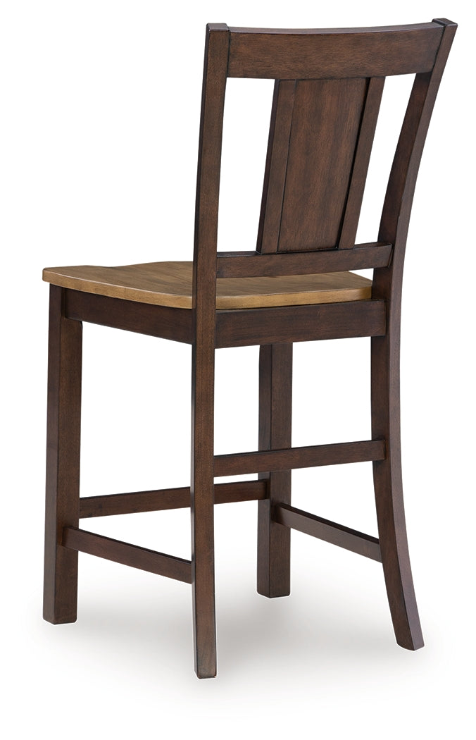 Rylandeen Light Brown/Dark Brown Barstool- Viva Furn
