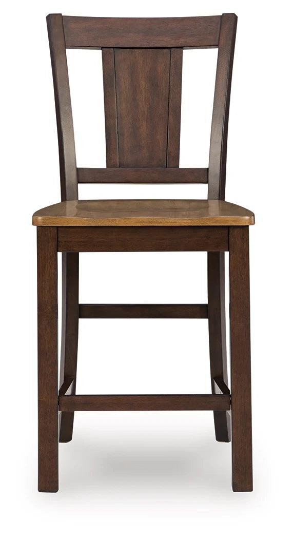 Rylandeen Light Brown/Dark Brown Barstool- Viva Furn