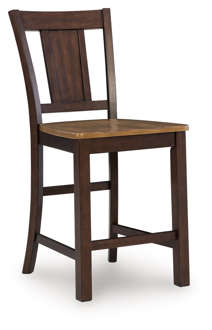 Rylandeen Light Brown/Dark Brown Barstool- Viva Furn
