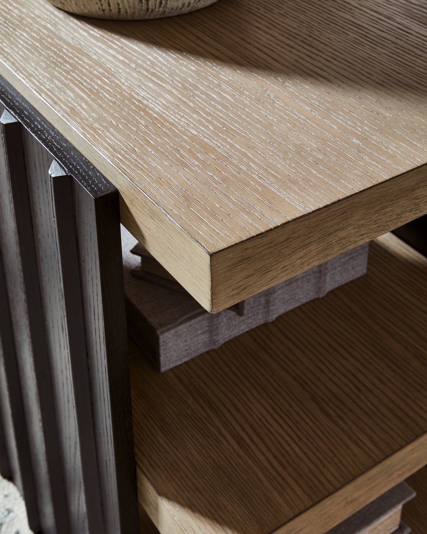 Rylandyn Black/Light Brown End Table- Viva Furn