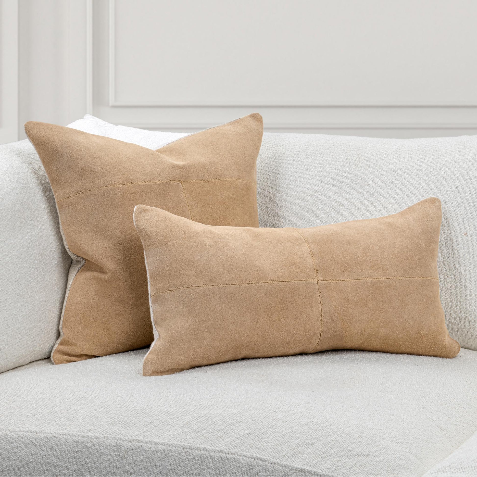 SLD Clemson Brown Suede Biscotti 14x26 Throw Pillow (Set of 2) - Ornate Home