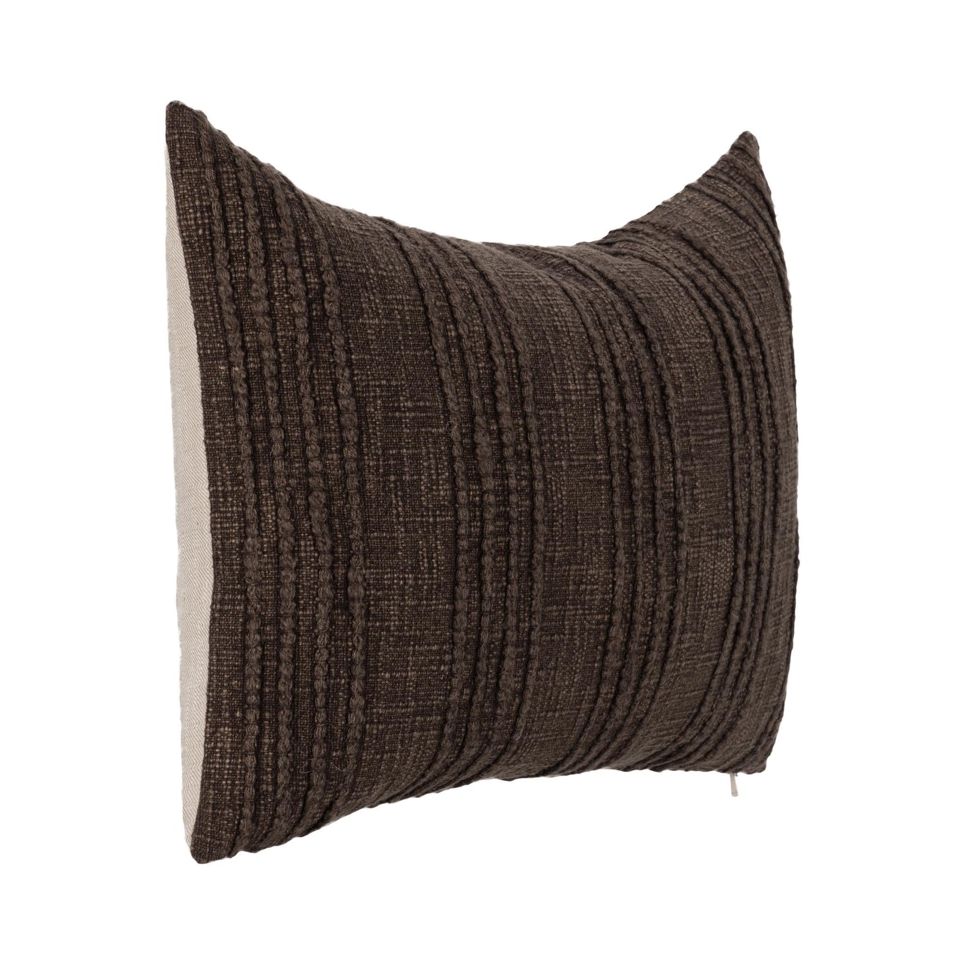 SLD Gratitude Ganache Brown Multiple Sizes Throw Pillow (Set of 2) - Ornate Home