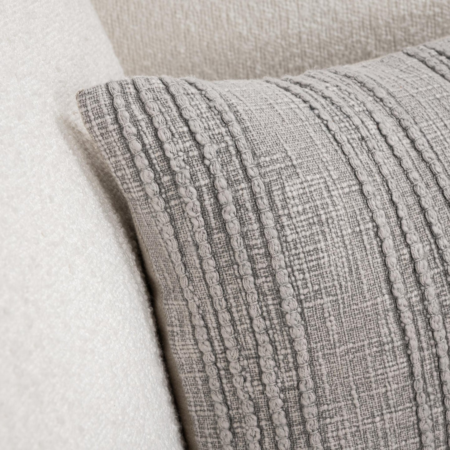 SLD Gratitude Gray Multiple Sizes Throw Pillow (Set of 2) - Ornate Home