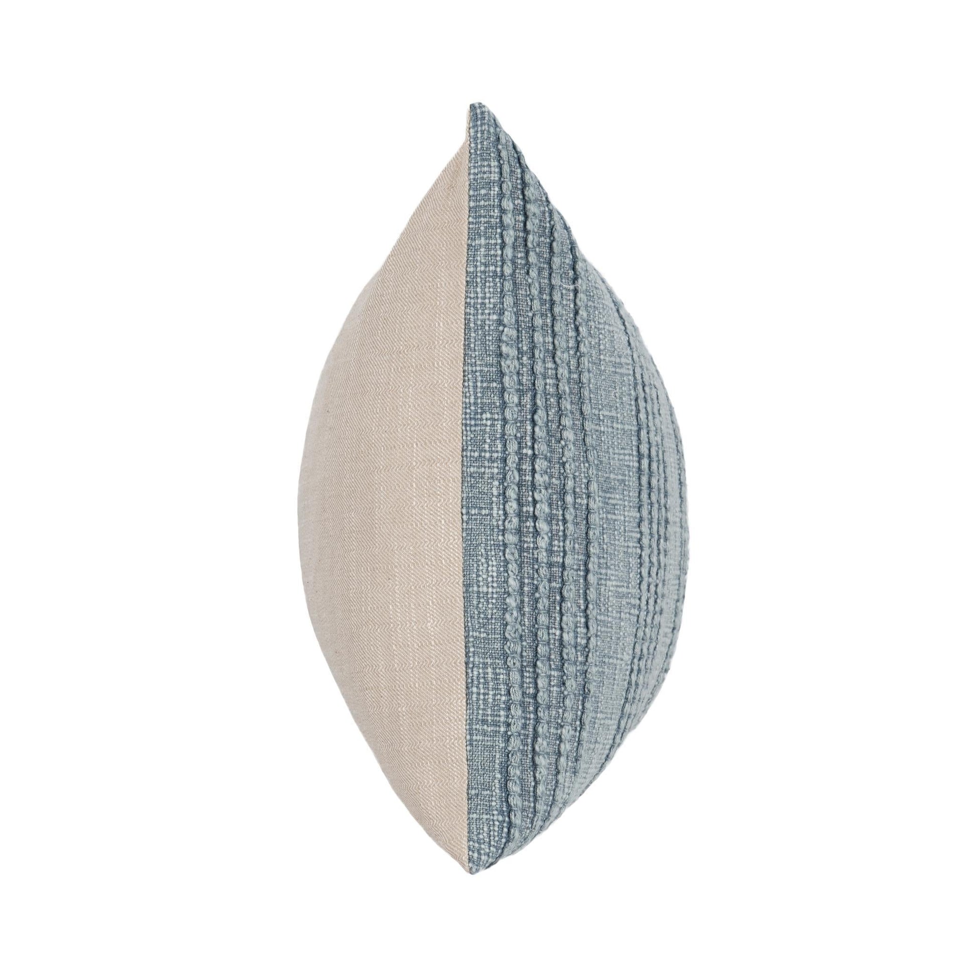 SLD Gratitude Sea Fog Blue Multiple Sizes Throw Pillow (Set of 2) - Ornate Home