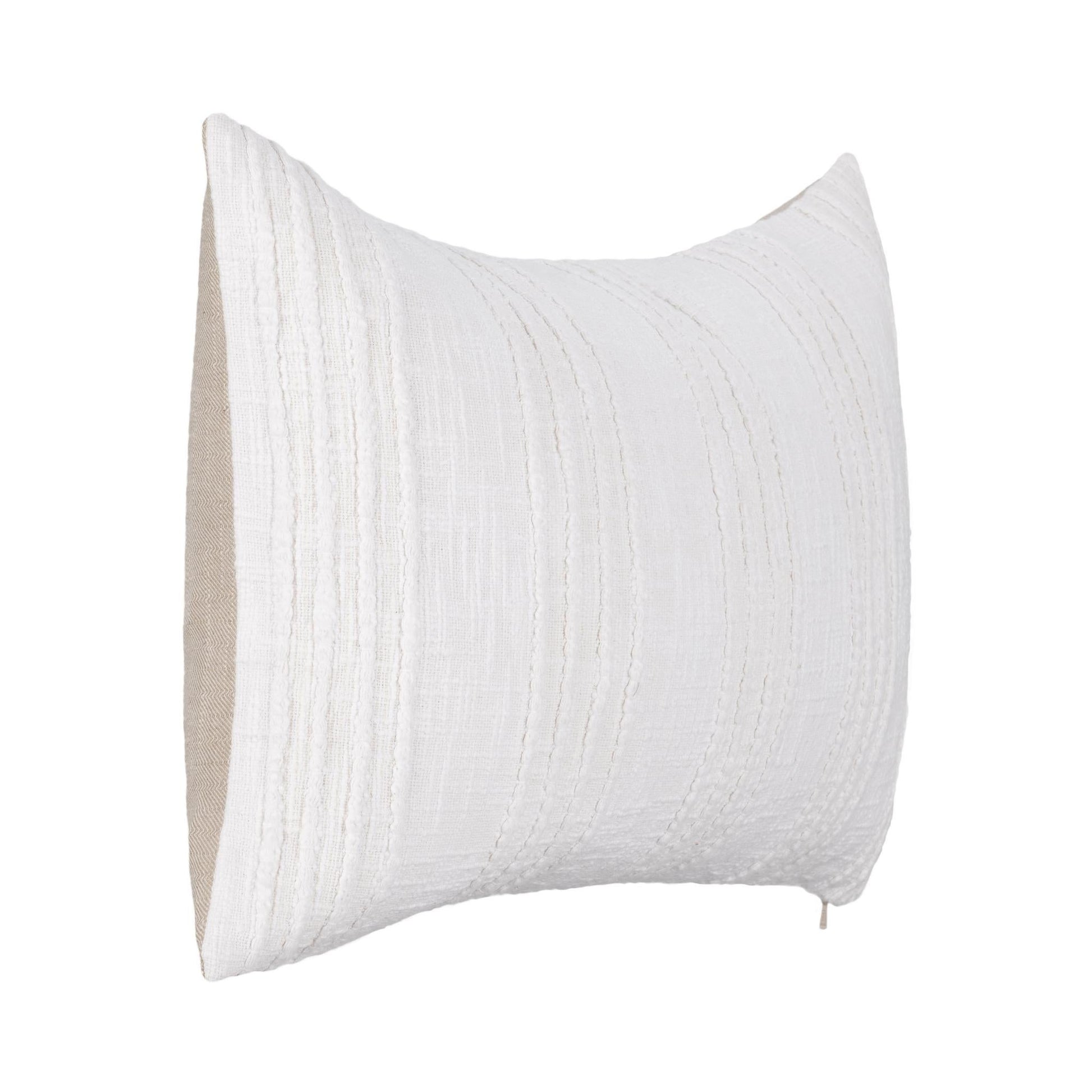 SLD Gratitude White Multiple Sizes Throw Pillow (Set of 2) - Ornate Home