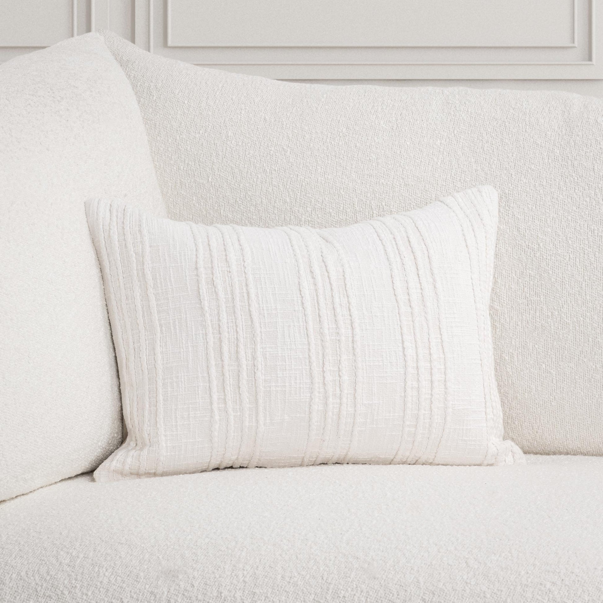 SLD Gratitude White Multiple Sizes Throw Pillow (Set of 2) - Ornate Home