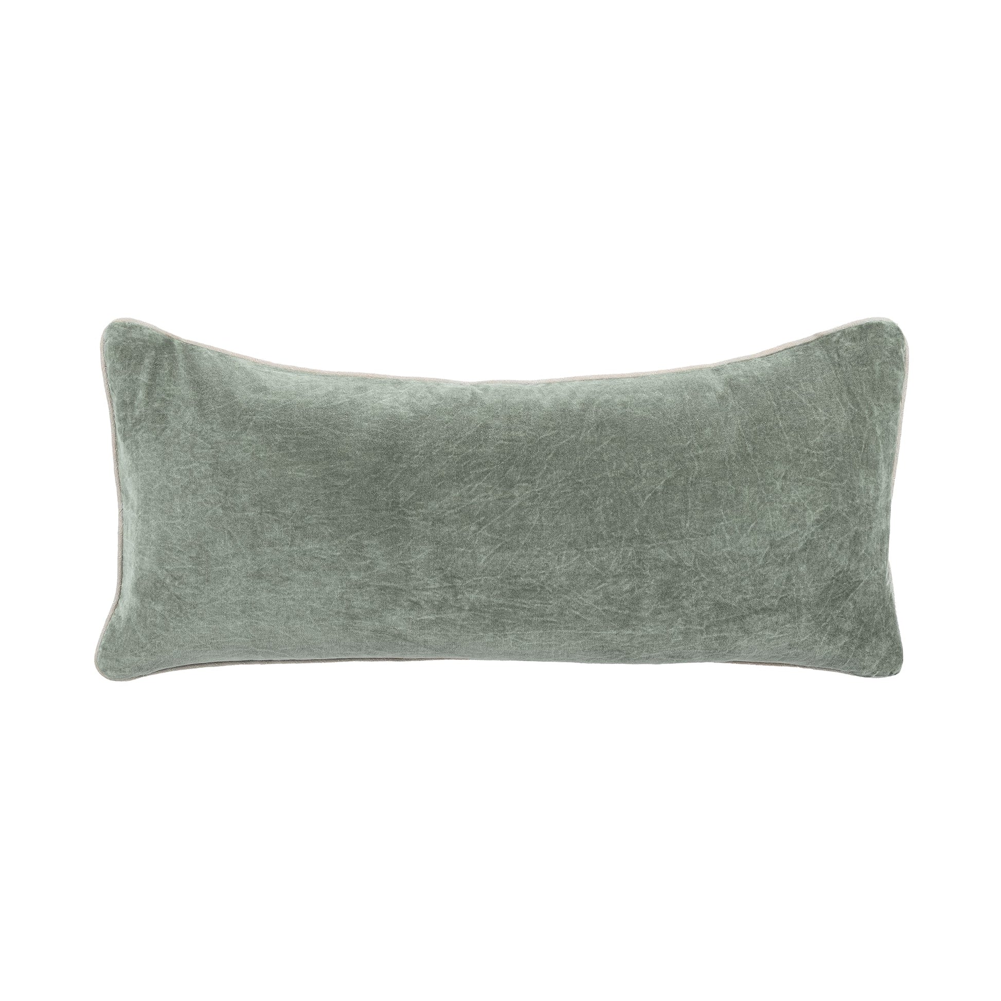 SLD Heirloom Bay Green Velvet Multiple Sizes Throw Pillow (Set of 2) - Ornate Home
