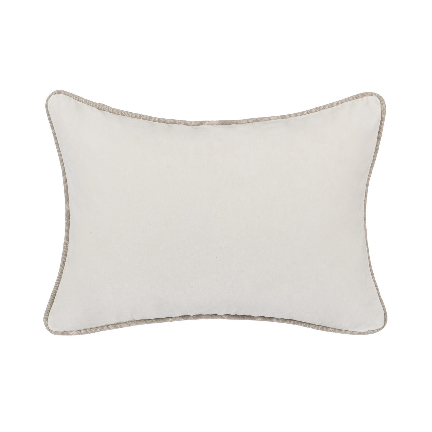 SLD Heirloom Ivory Velvet Multiple Sizes Throw Pillow (Set of 2) - Ornate Home
