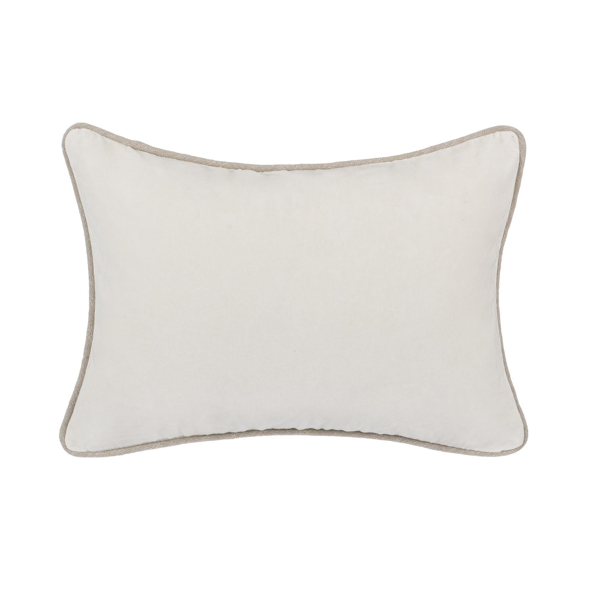 SLD Heirloom Ivory Velvet Multiple Sizes Throw Pillow (Set of 2) - Ornate Home
