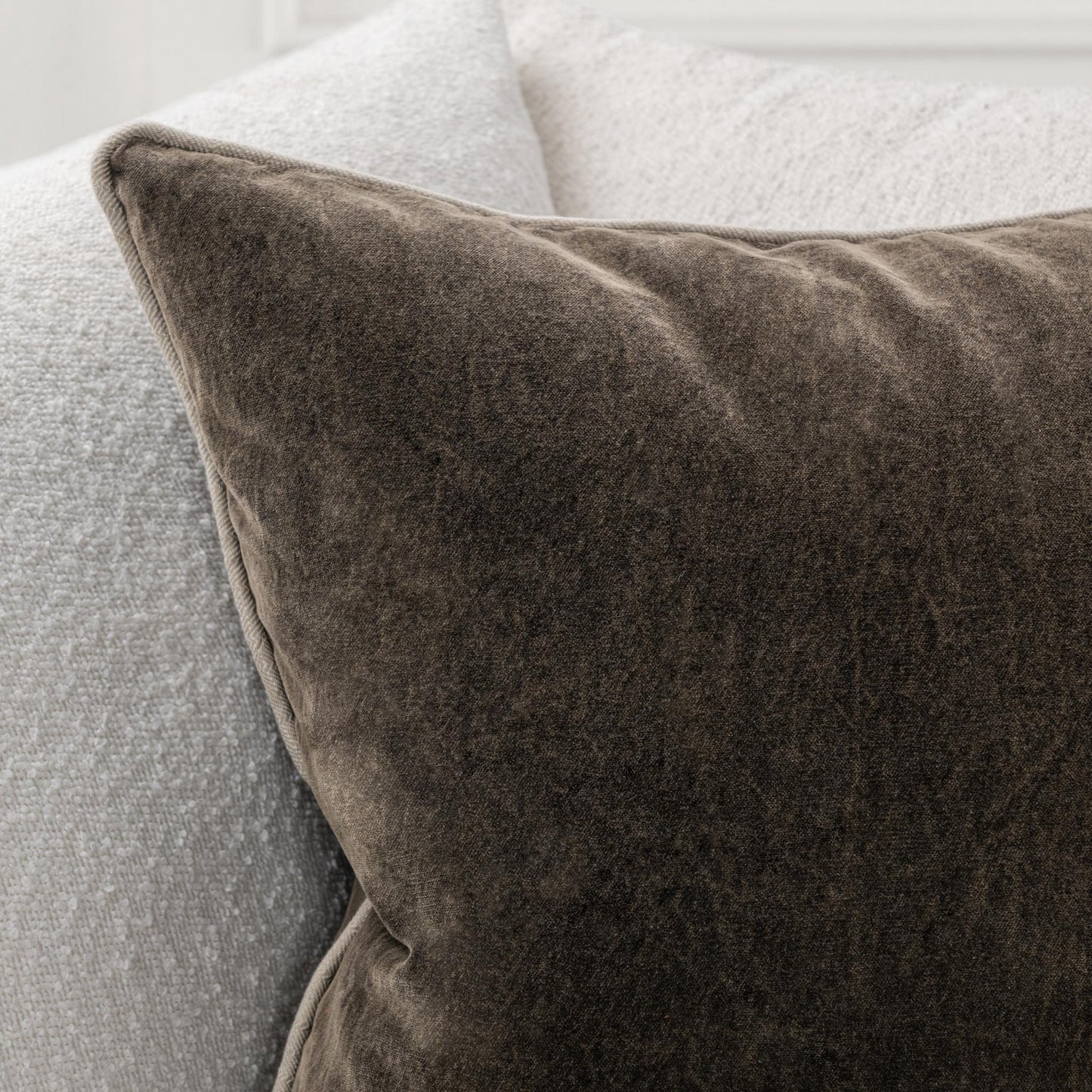 SLD Heirloom Velvet Dark Clove Throw Pillow (Set of 2) - Ornate Home