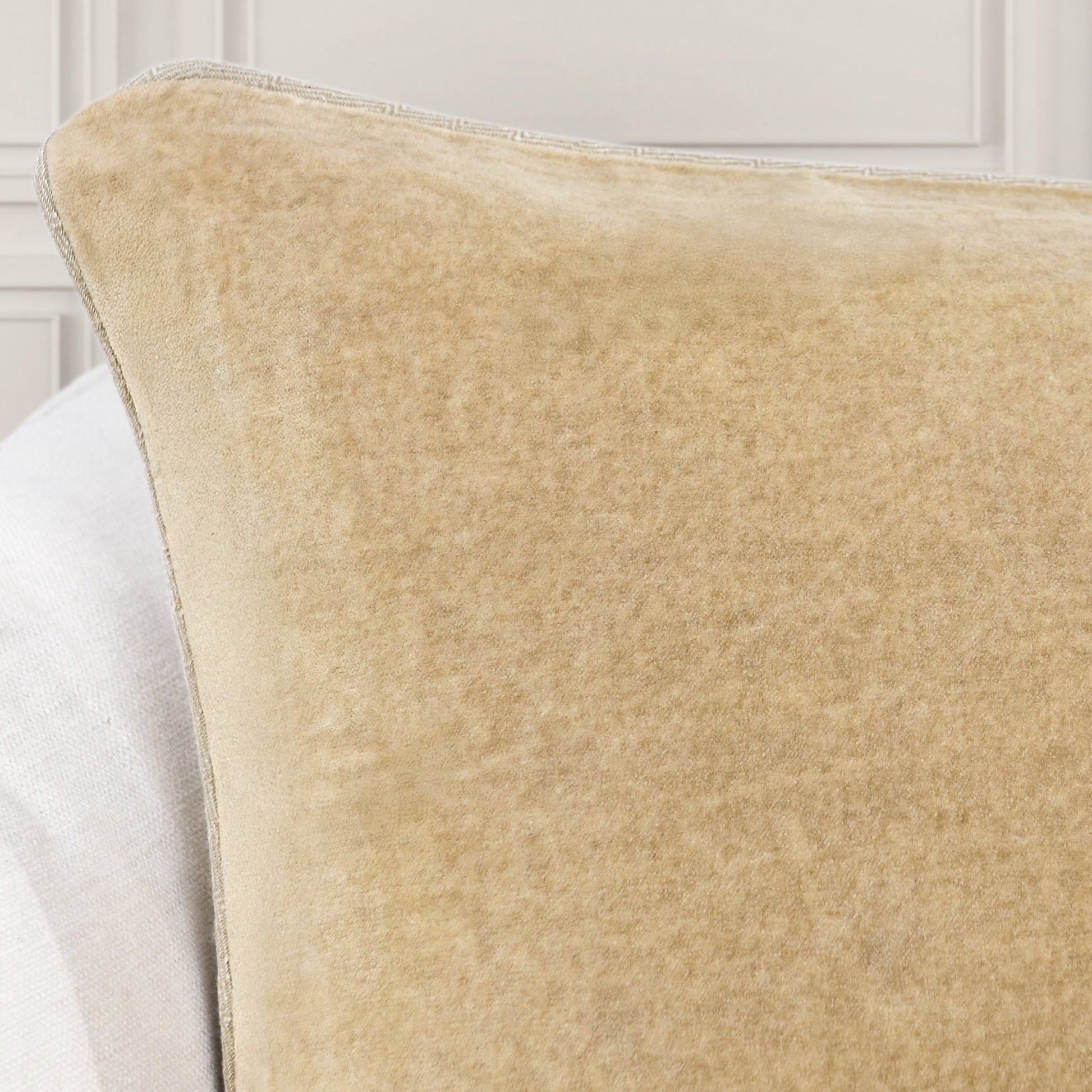 SLD Heirloom Wheat Velvet Multiple Sizes Throw Pillow (Set of 2) - Ornate Home
