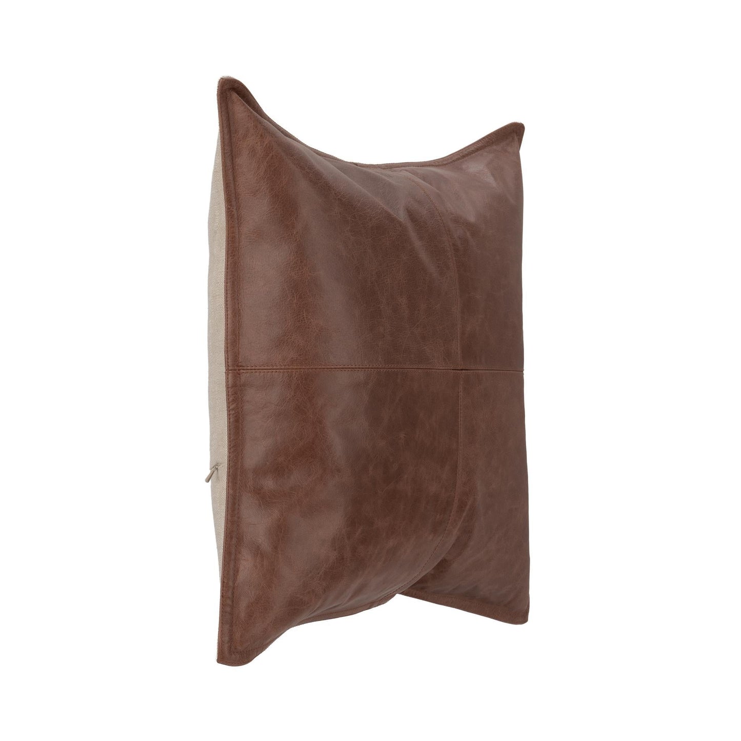 SLD Leather Kona Brown Multiple Sizes Throw Pillow (Set of 2) - Ornate Home