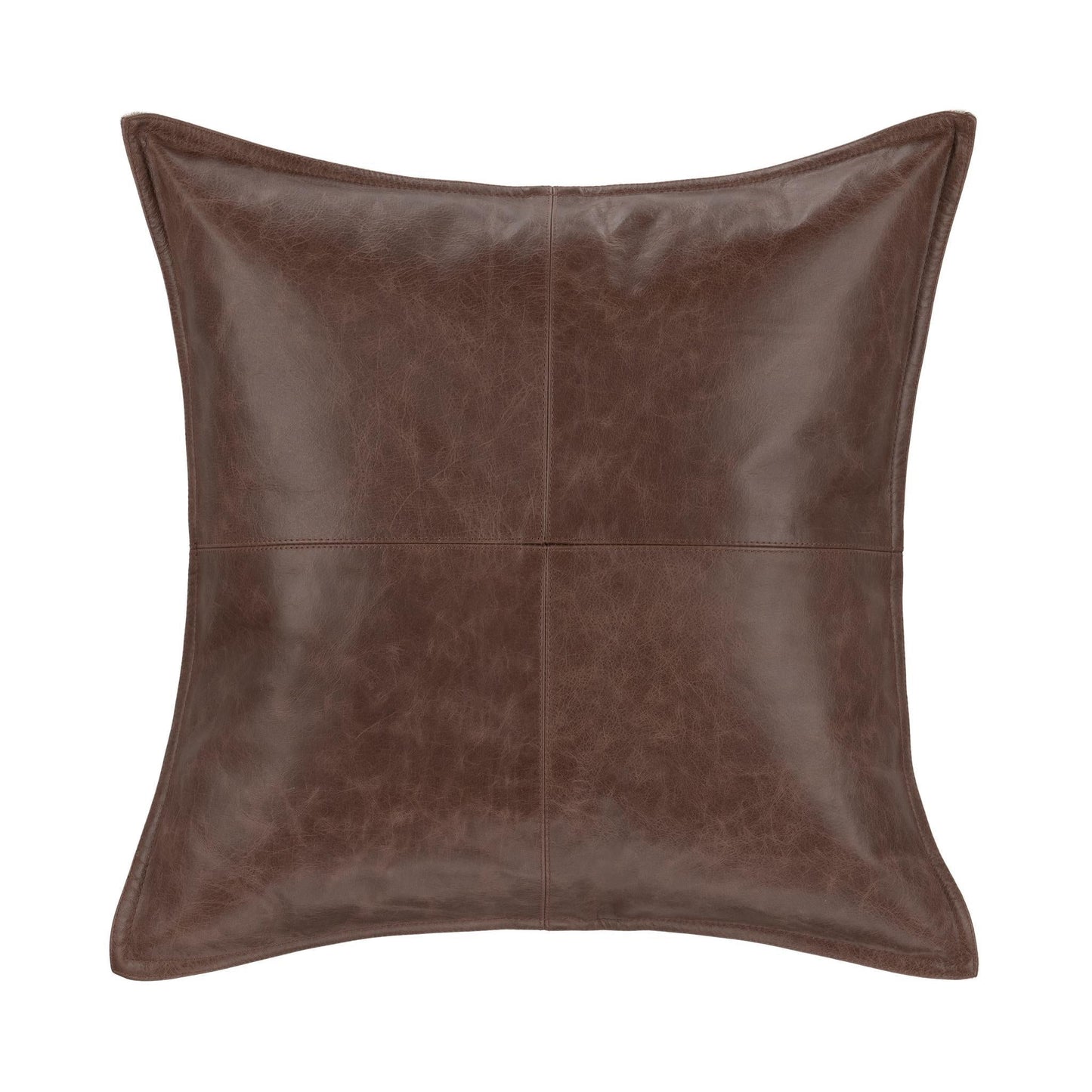 SLD Leather Parsons Cocoa Multiple Sizes Throw Pillow (Set of 2) - Ornate Home
