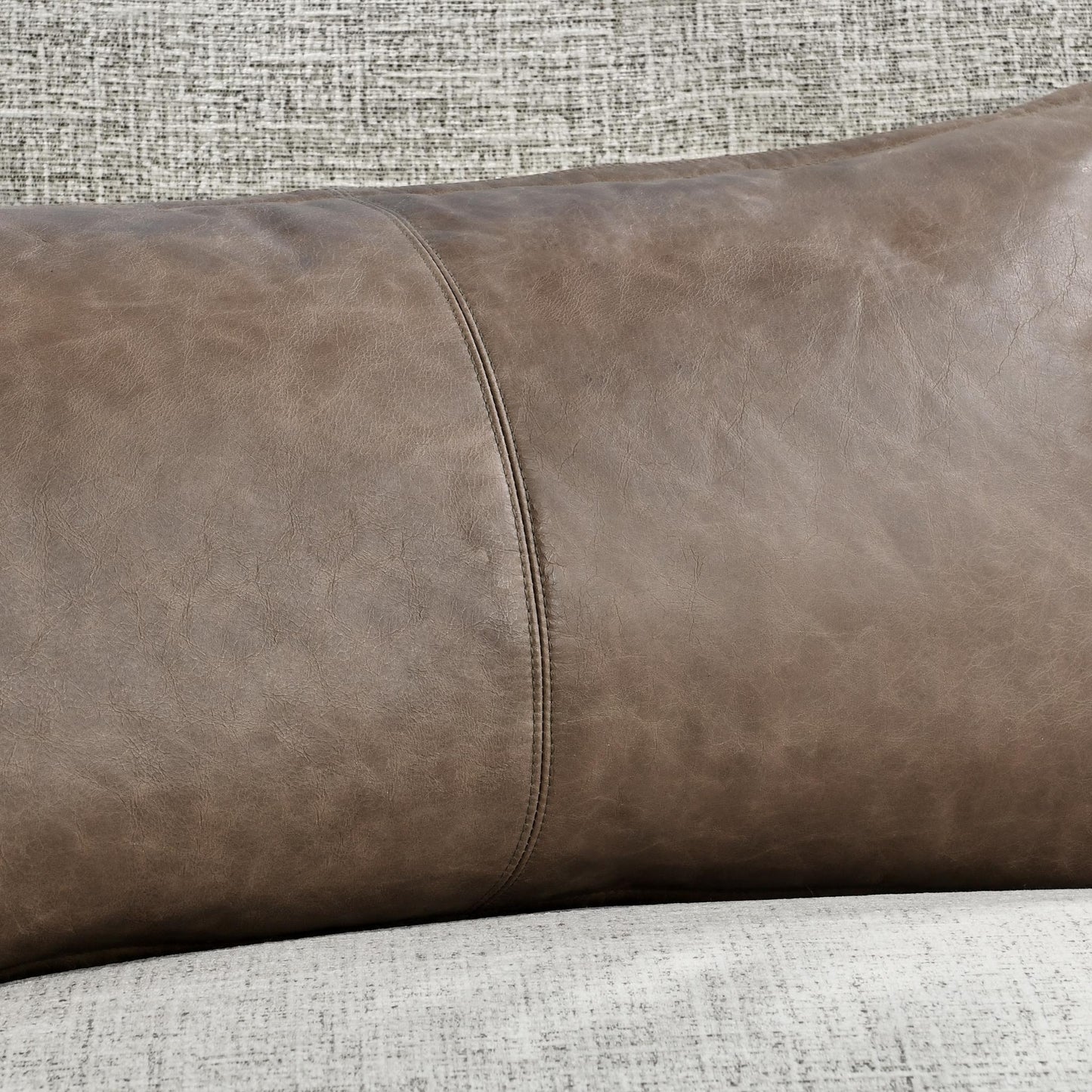 SLD Leather Sandstorm Taupe Multiple Sizes Throw Pillow (Set of 2) - Ornate Home