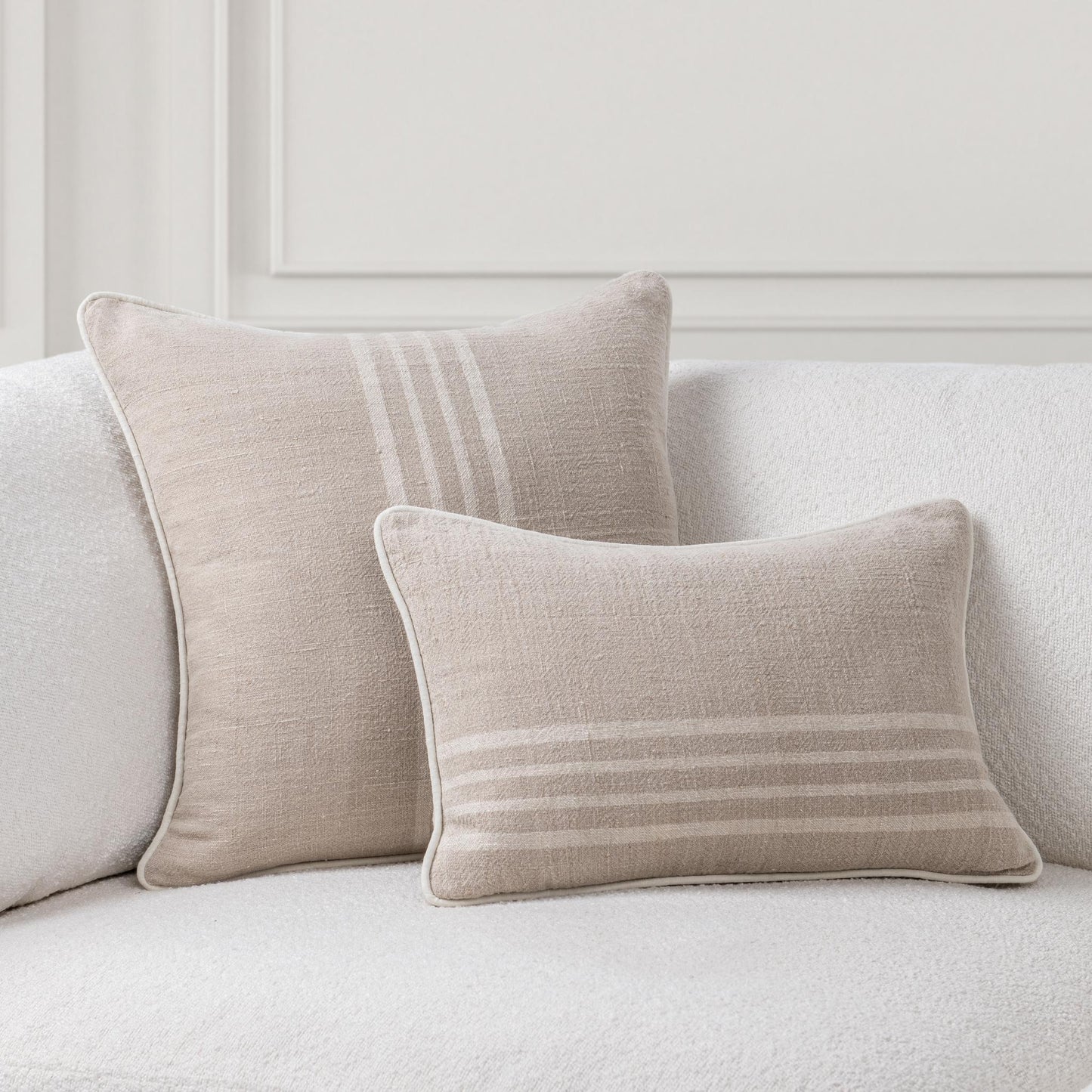 SR Newport Ivory Throw Pillow (Set of 2) - Ornate Home