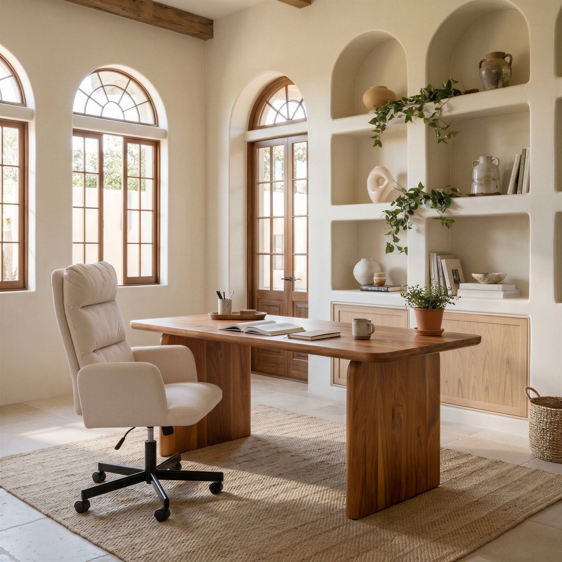 Sable Ivory Office Chair - Ornate Home